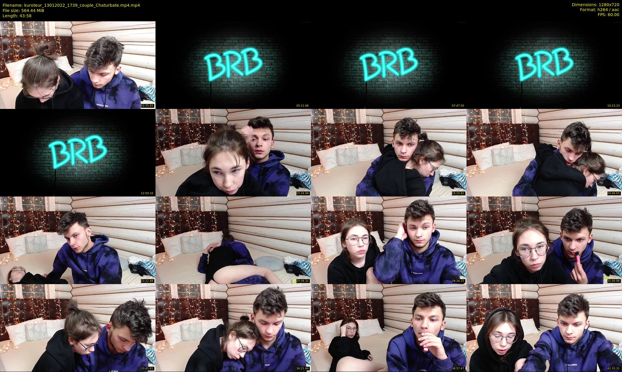 kuroteur — 44 minute Chaturbate couple cam show recording, 720p, Jan 13, 2022