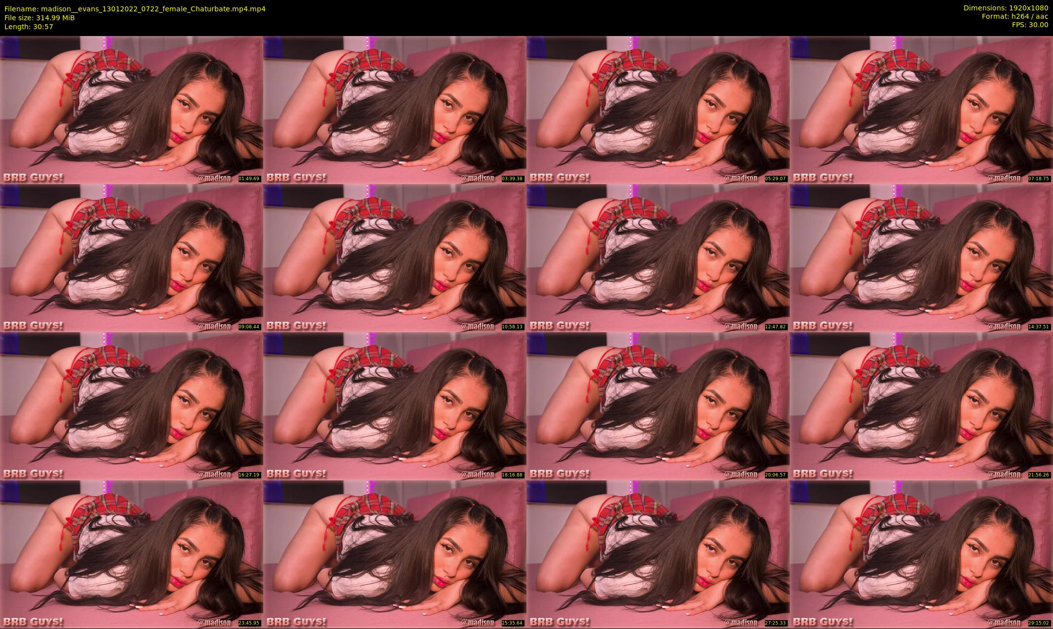 madison__evans — 31 minute Chaturbate female cam show recording, 1080p, Jan 13, 2022
