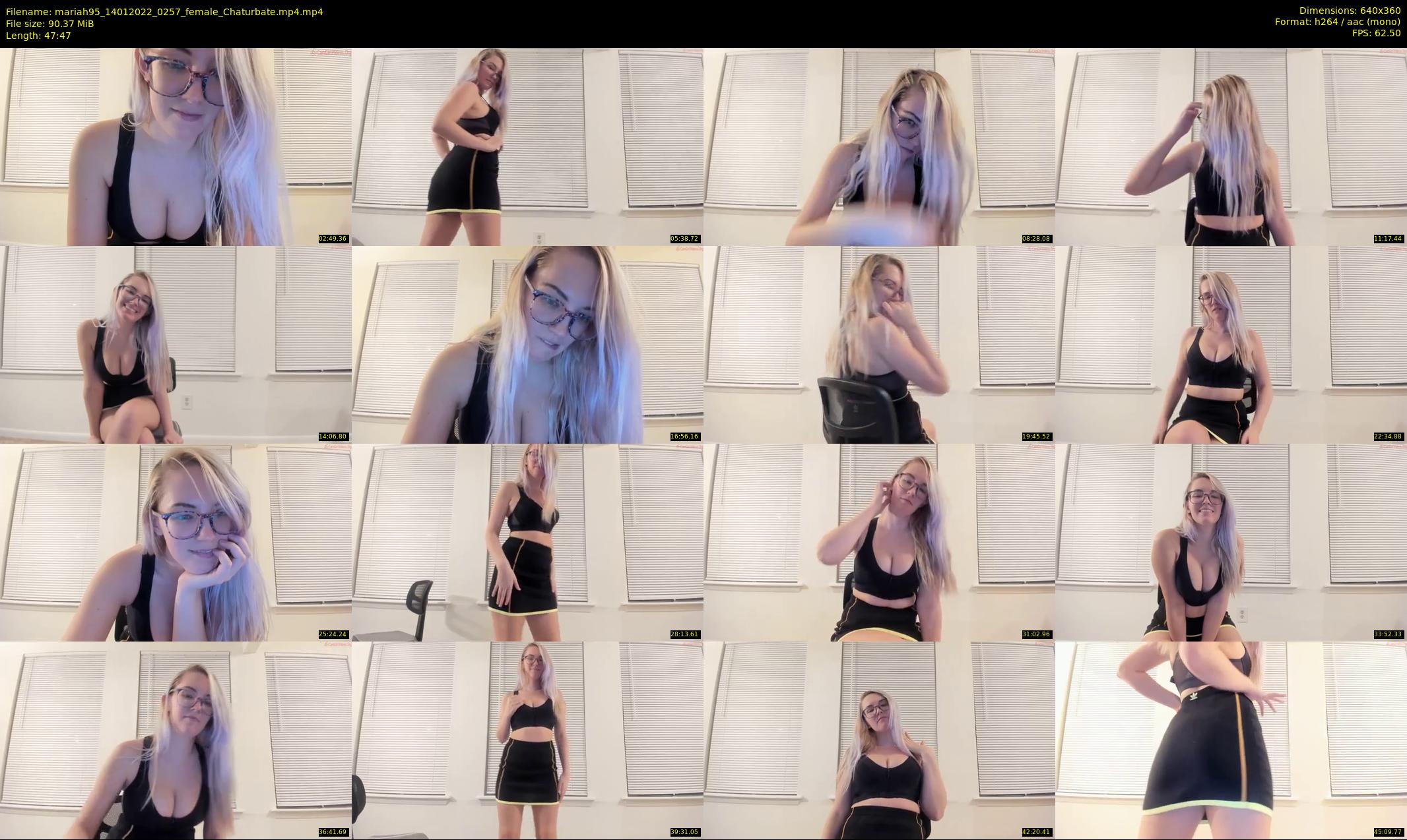 mariah95 — 48 minute Chaturbate female cam show recording, 360p, Jan 14, 2022