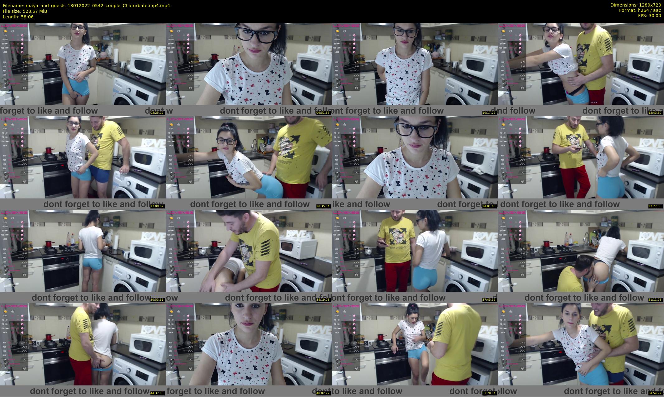 maya_and_guests — 59 minute Chaturbate couple cam show recording, 720p, Jan 13, 2022