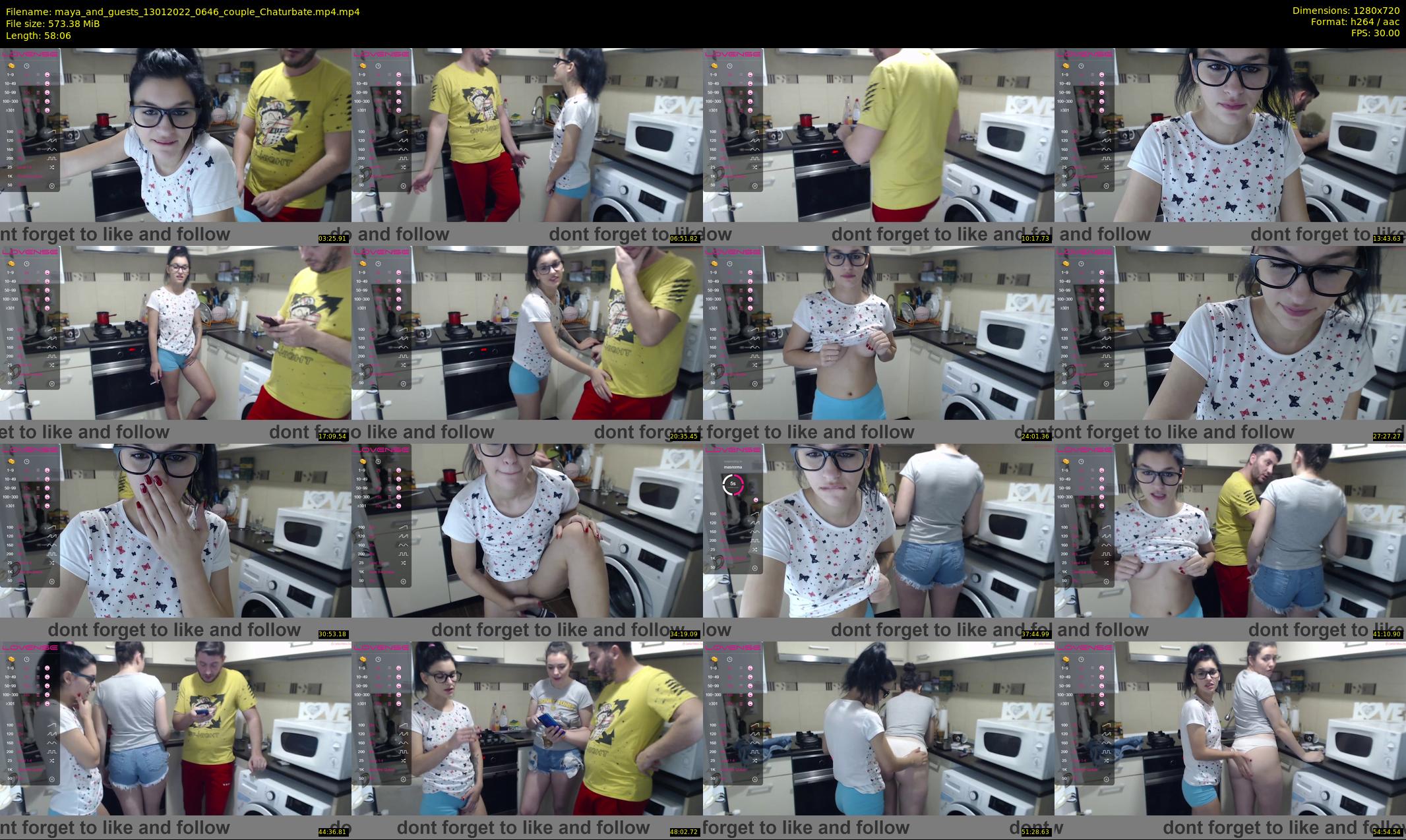 maya_and_guests — 59 minute Chaturbate couple cam show recording, 720p, Jan 13, 2022