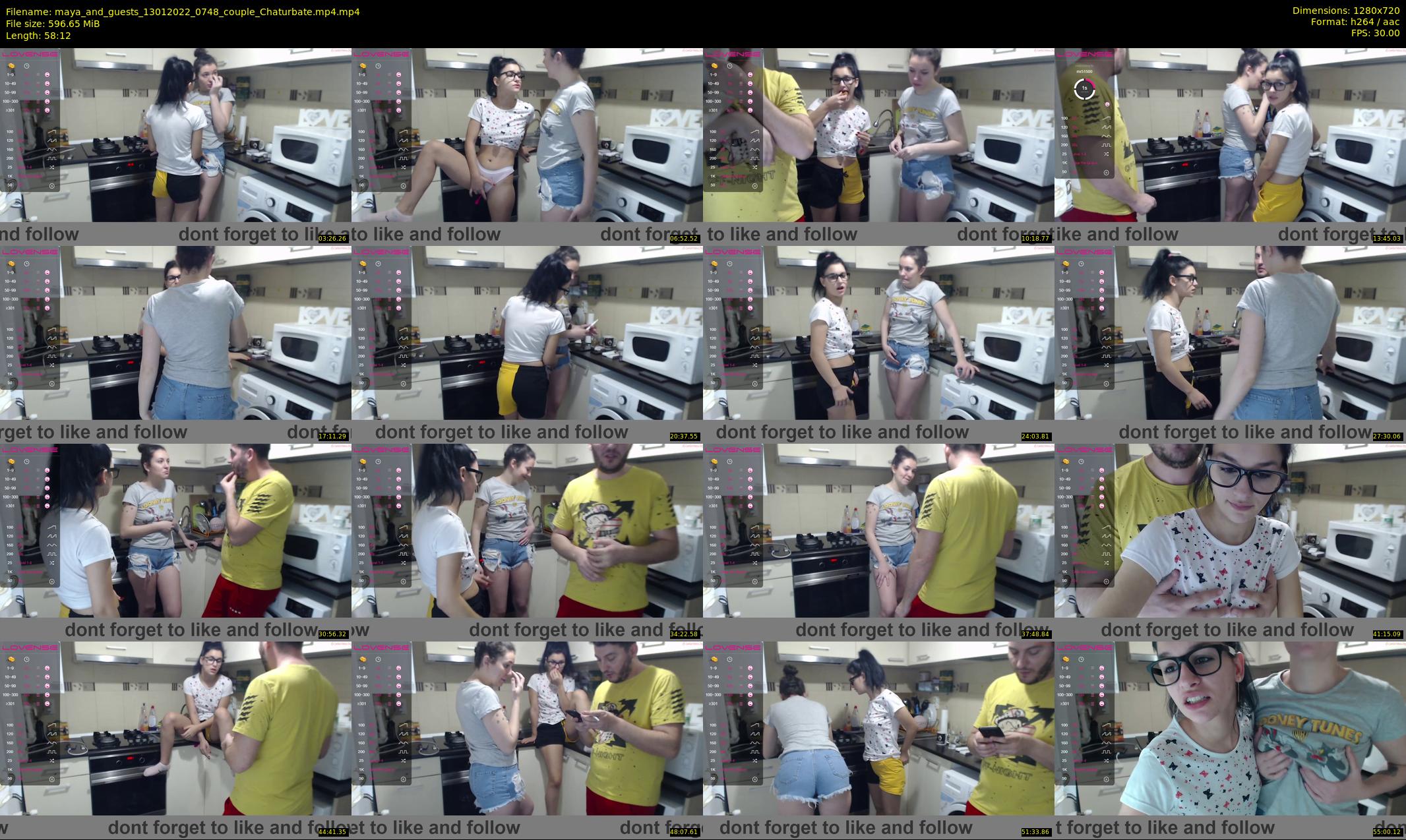 maya_and_guests — 59 minute Chaturbate couple cam show recording, 720p, Jan 13, 2022