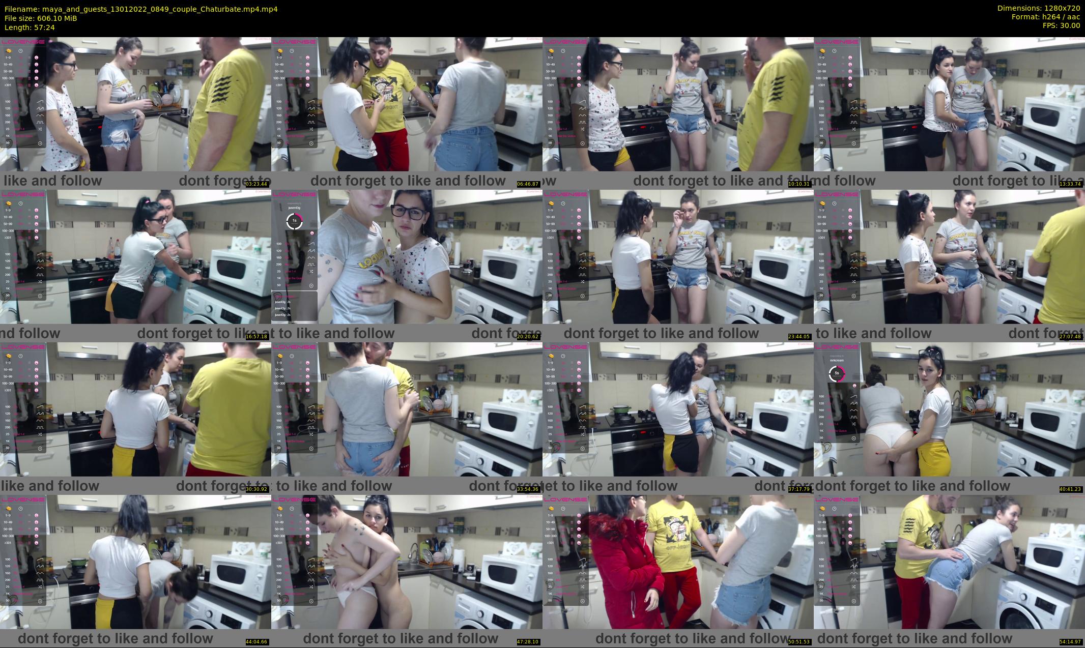 maya_and_guests — 58 minute Chaturbate couple cam show recording, 720p, Jan 13, 2022