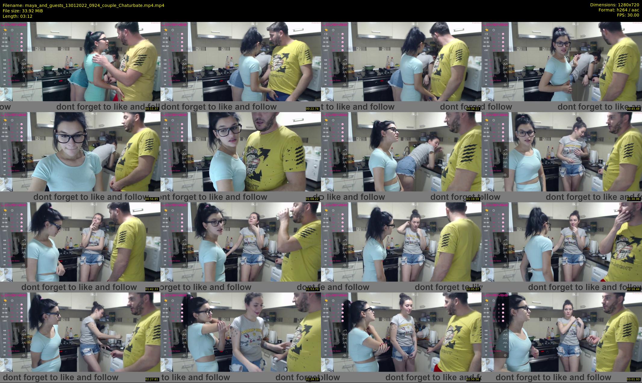 maya_and_guests — 4 minute Chaturbate couple cam show recording, 720p, Jan 13, 2022