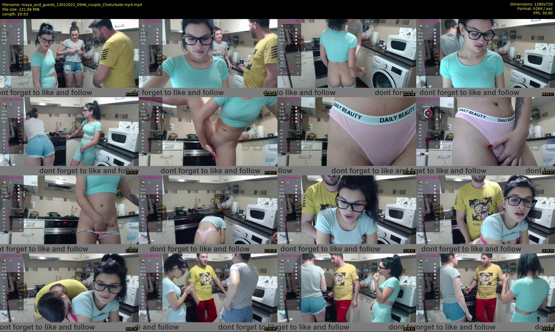 maya_and_guests — 21 minute Chaturbate couple cam show recording, 720p, Jan 13, 2022