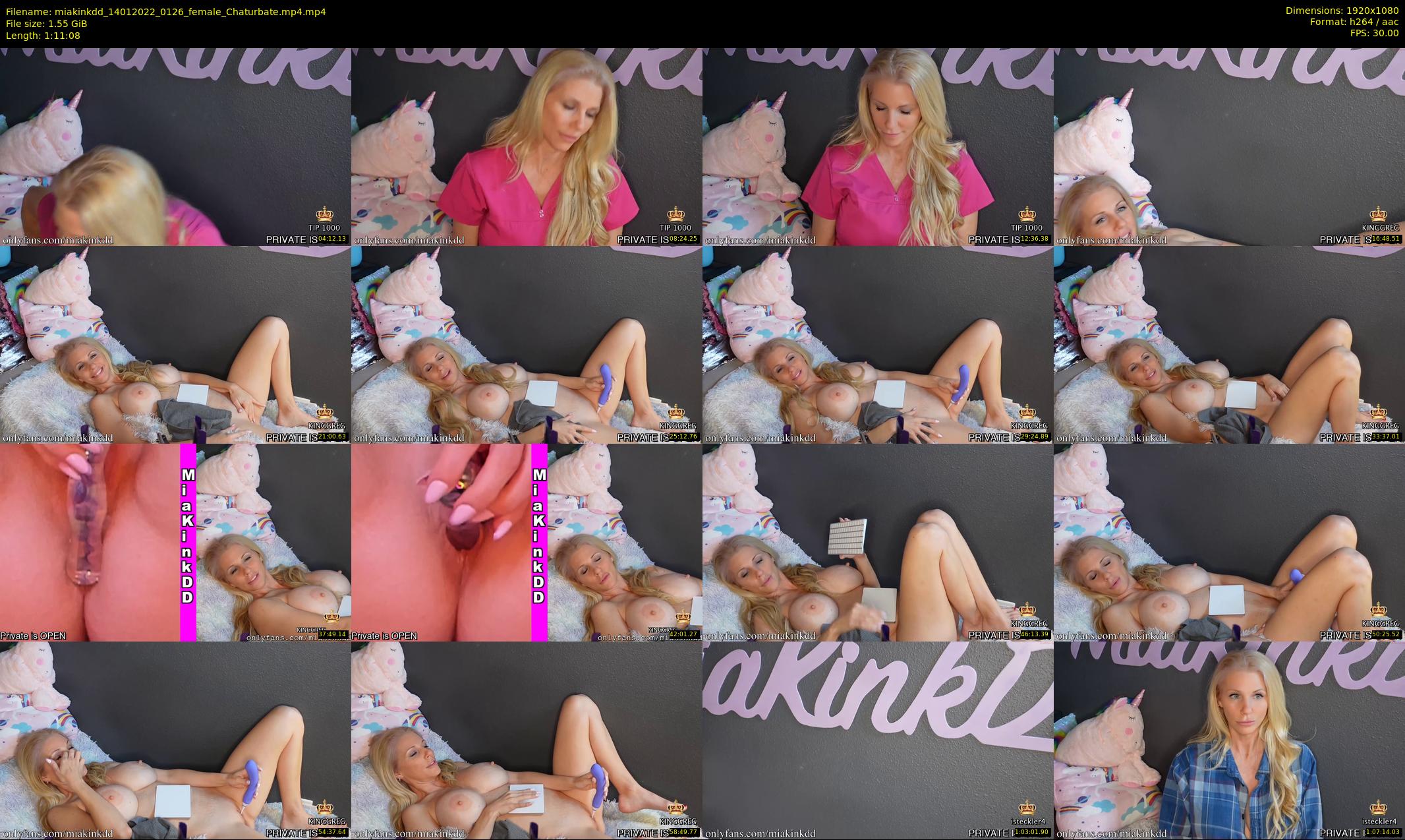 miakinkdd — 72 minute Chaturbate female cam show recording, 1080p, Jan 14, 2022