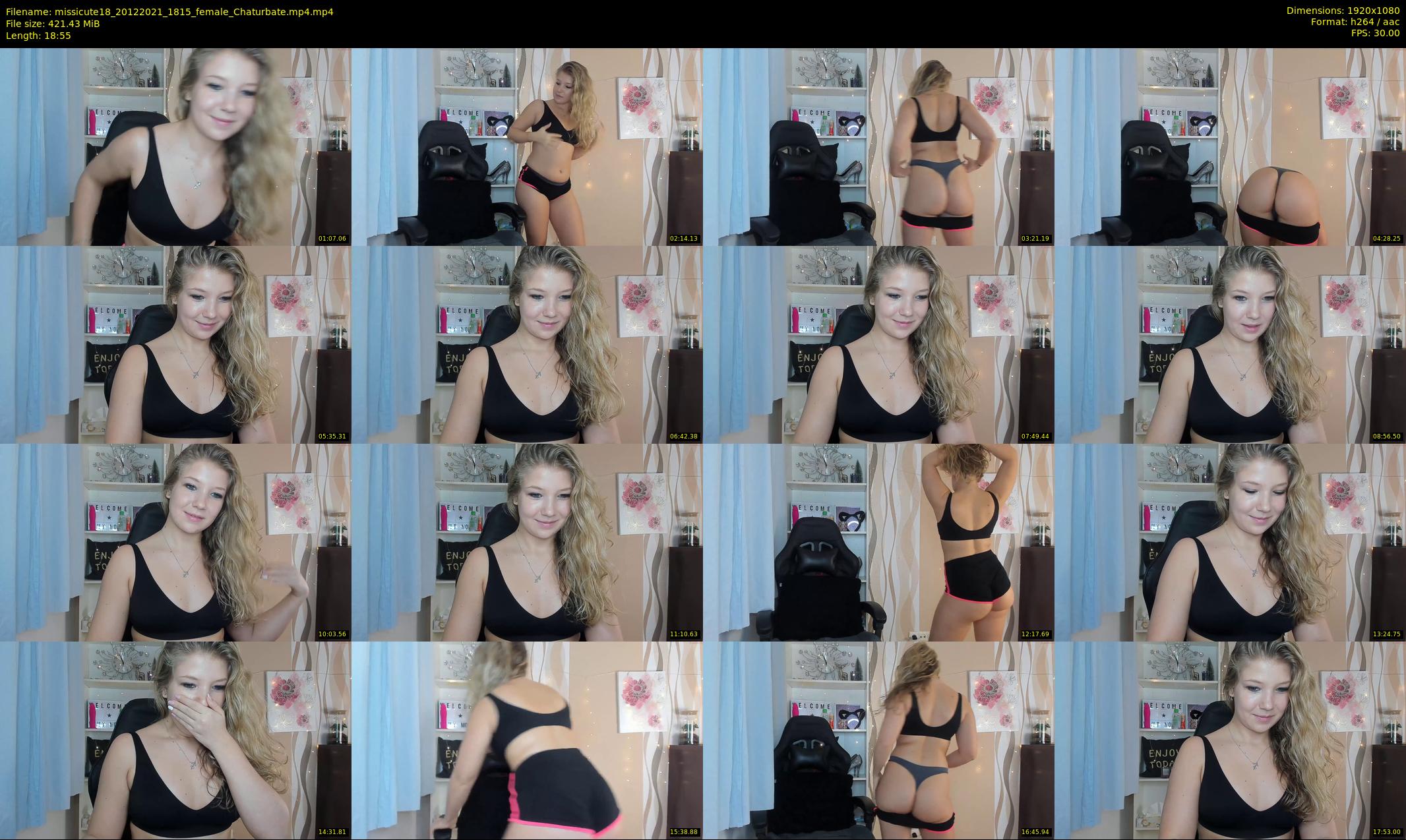 missicute18 — 19 minute Chaturbate female cam show recording, 1080p, Dec 20, 2021
