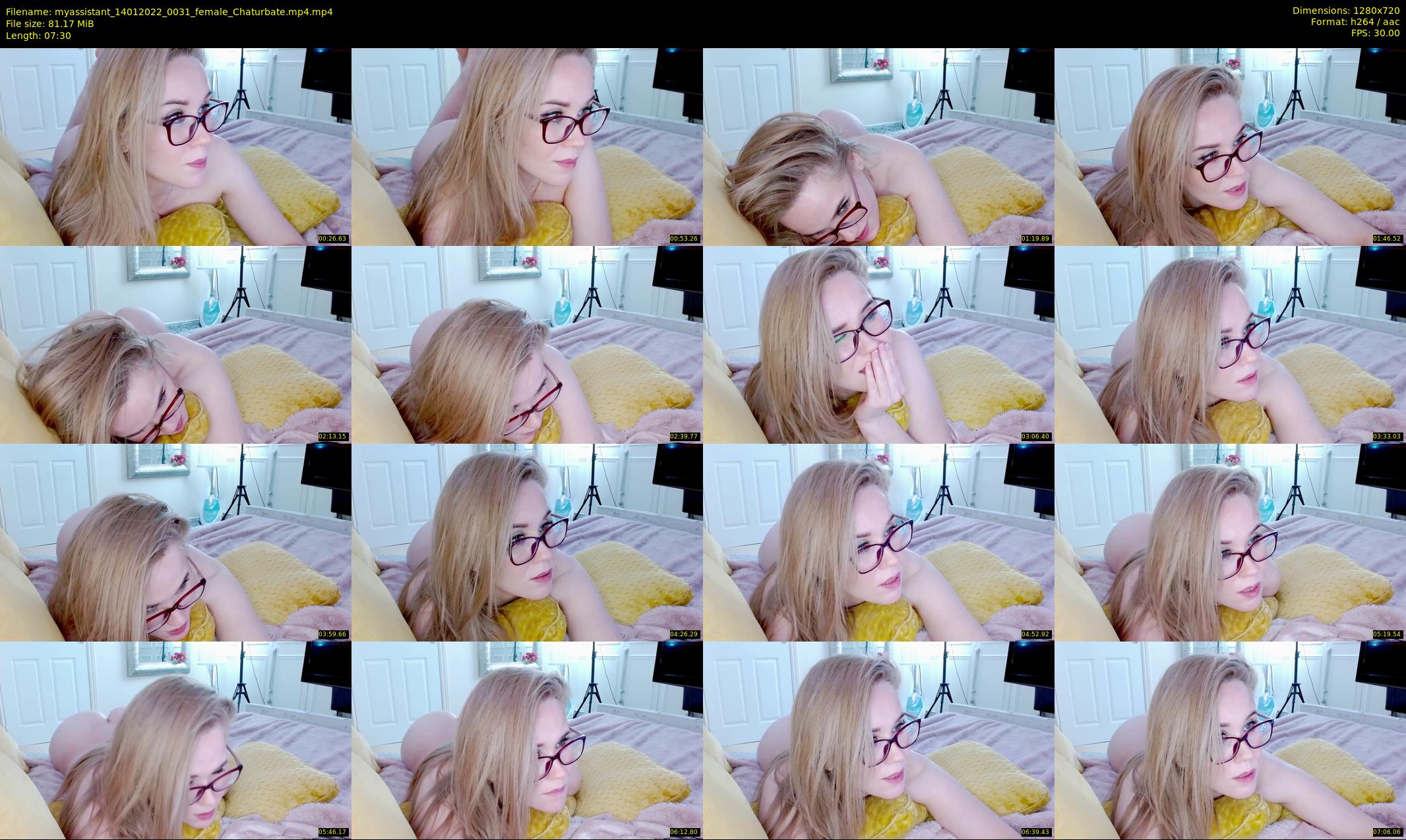 myassistant — 8 minute Chaturbate female cam show recording, 720p, Jan 14, 2022