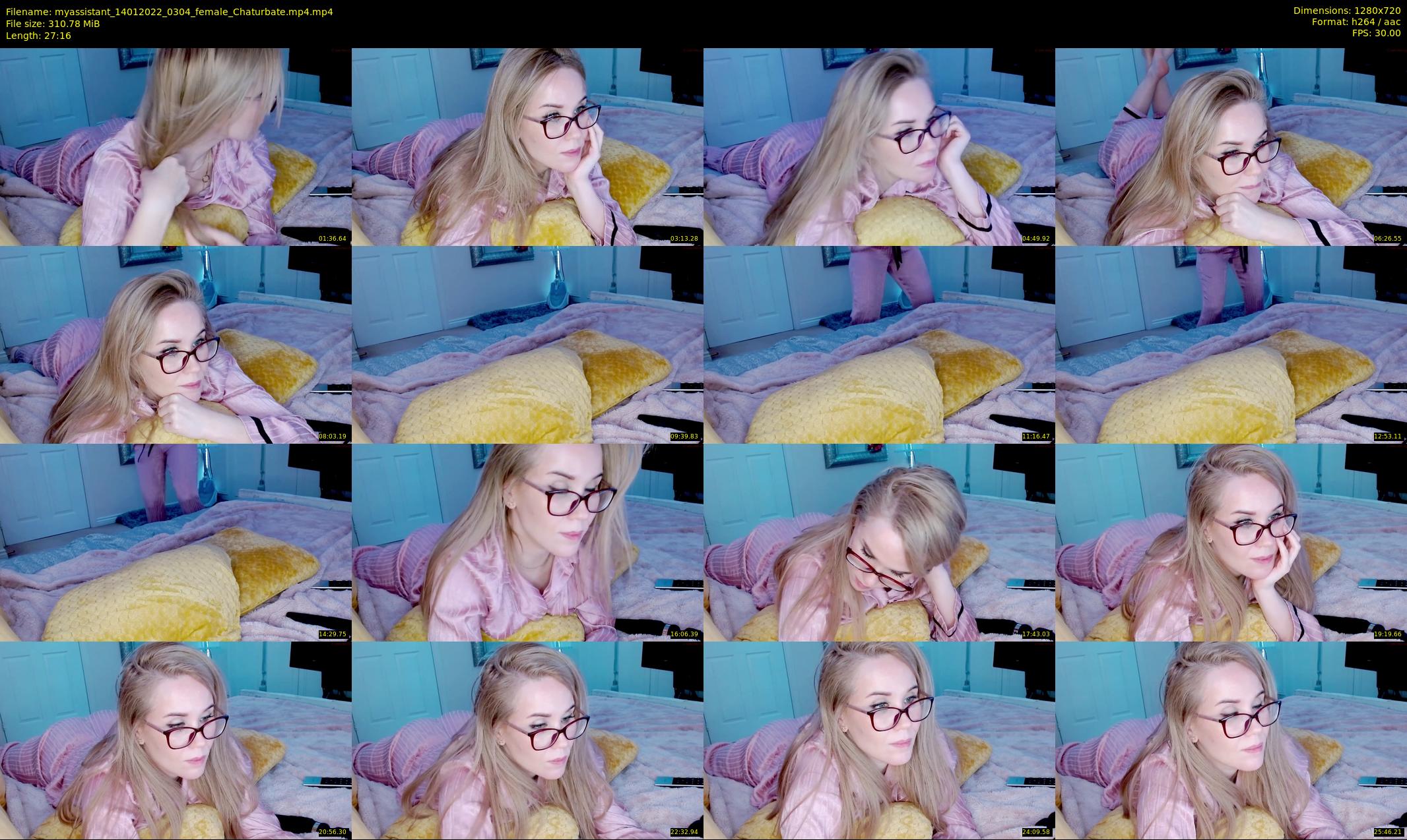 myassistant — 28 minute Chaturbate female cam show recording, 720p, Jan 14, 2022