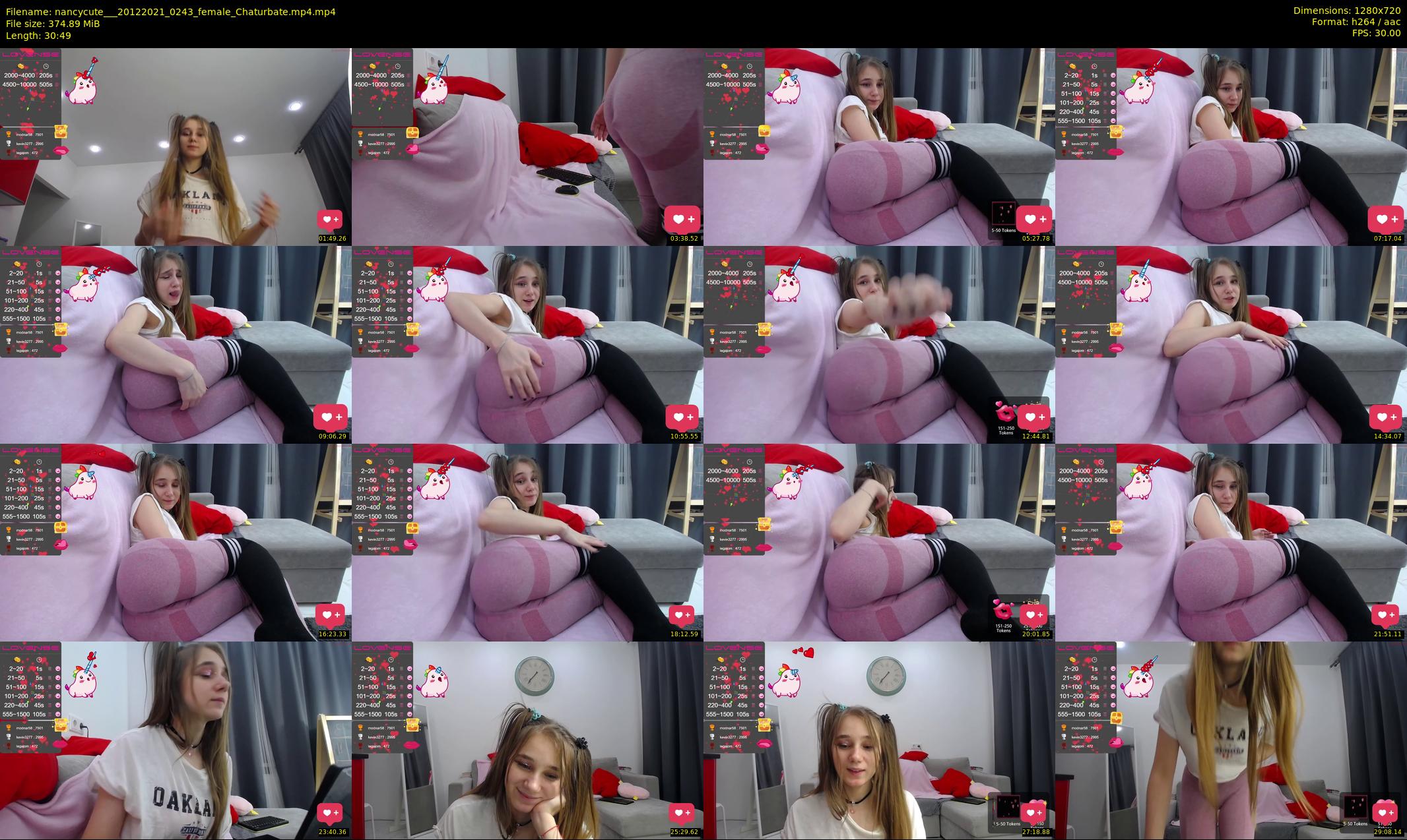 nancycute__ — 31 minute Chaturbate female cam show recording, 720p, Dec 20, 2021