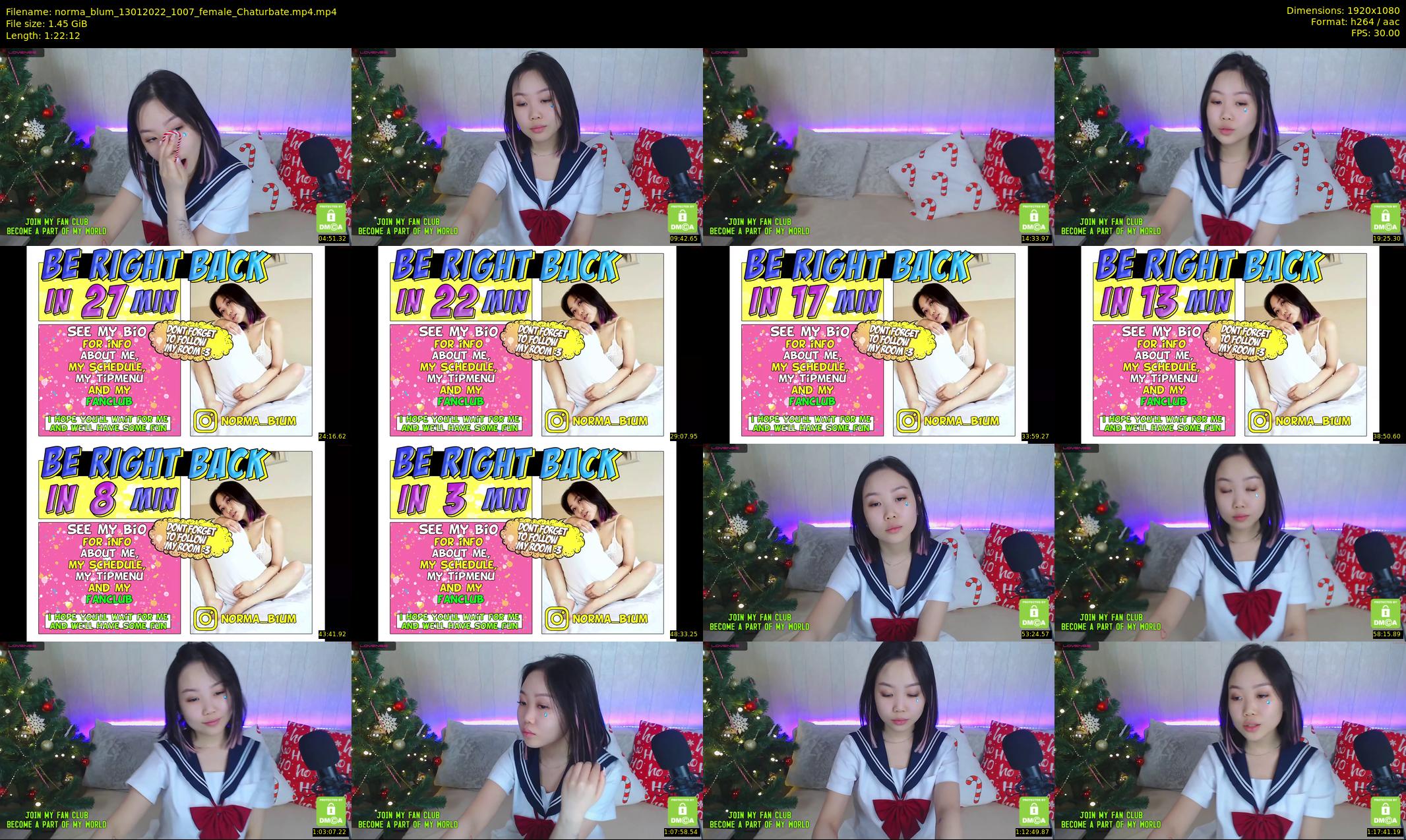 norma_blum — 83 minute Chaturbate female cam show recording, 1080p, Jan 13, 2022