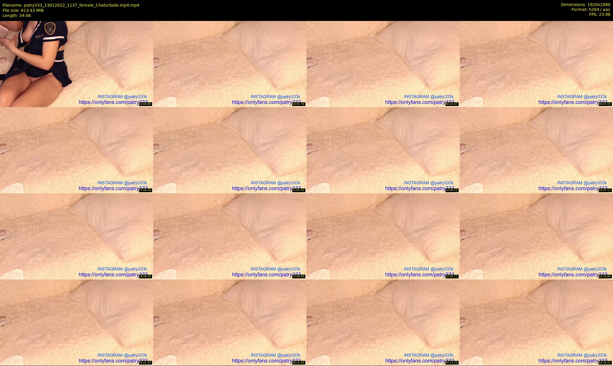 patry333 — 35 minute Chaturbate female cam show recording, 1080p, Jan 13, 2022