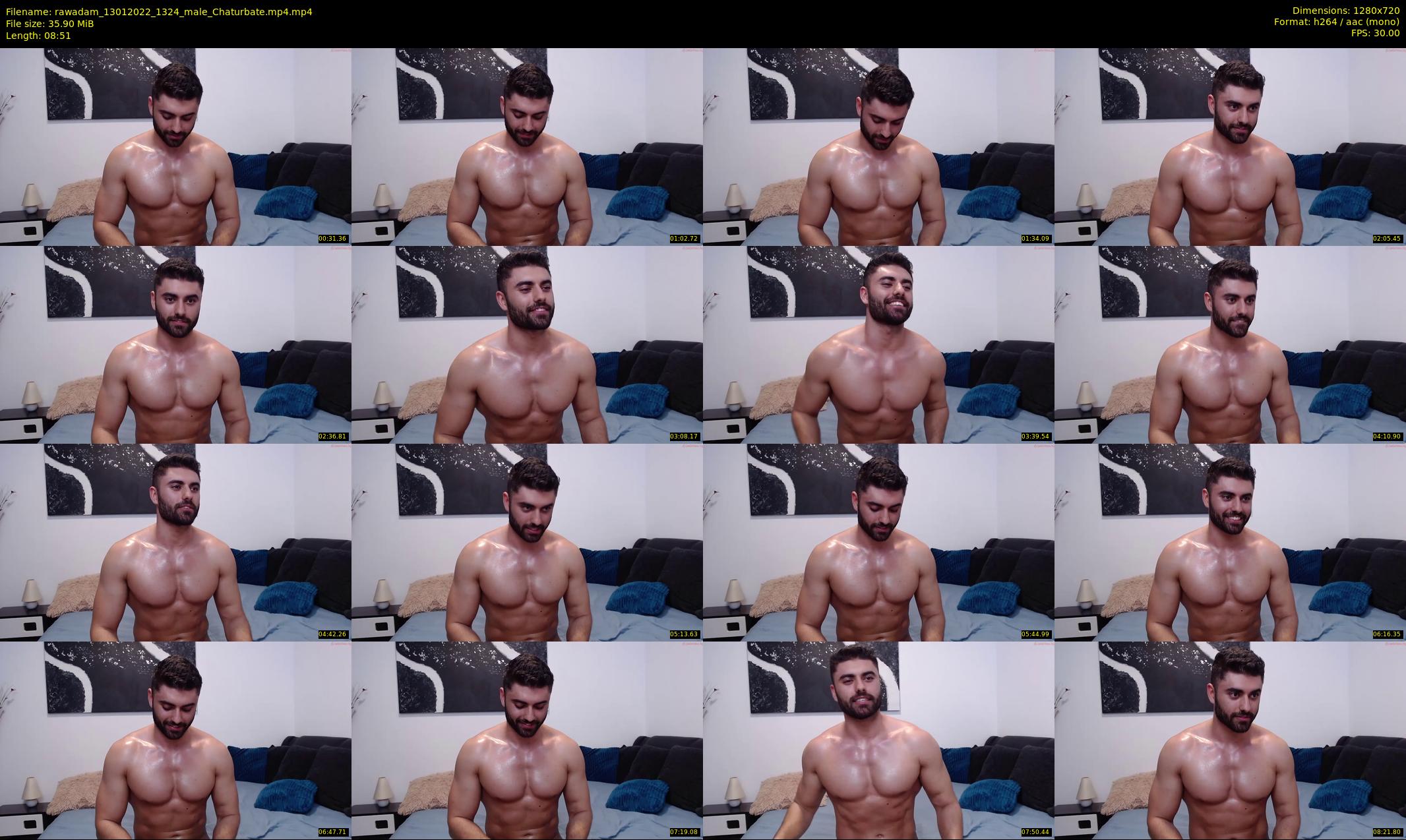 rawadam — 9 minute Chaturbate male cam show recording, 720p, Jan 13, 2022