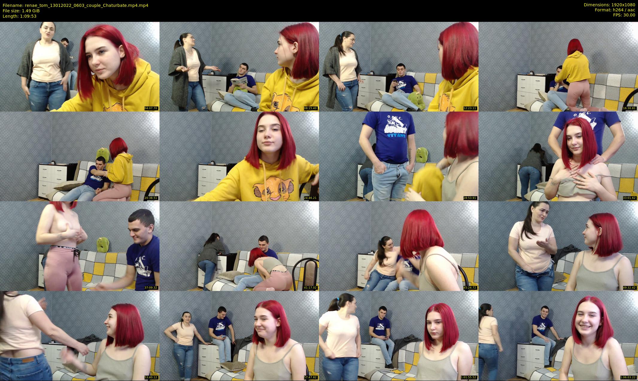 renae_tom — 70 minute Chaturbate couple cam show recording, 1080p, Jan 13, 2022