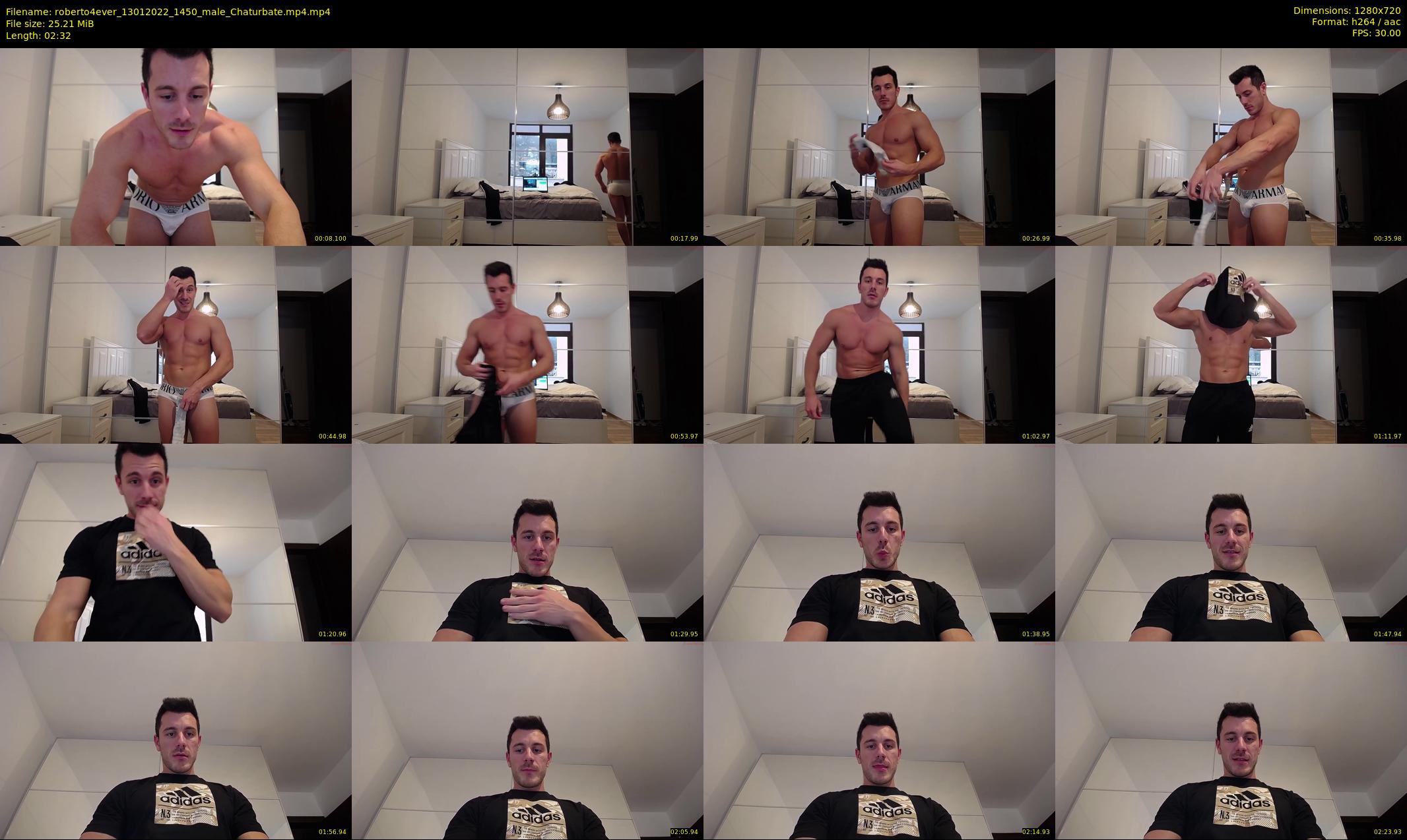 roberto4ever — 3 minute Chaturbate male cam show recording, 720p, Jan 13, 2022