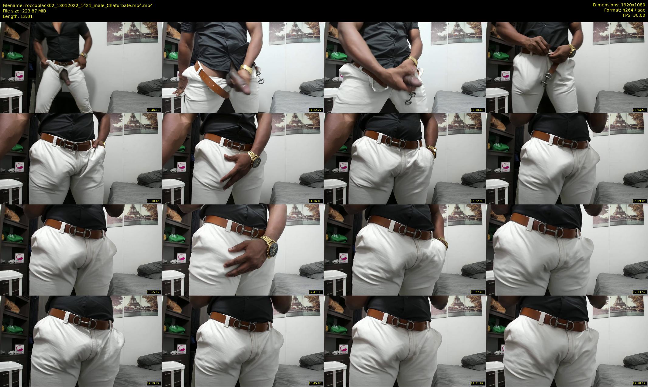 roccoblack02 — 14 minute Chaturbate male cam show recording, 1080p, Jan 13, 2022