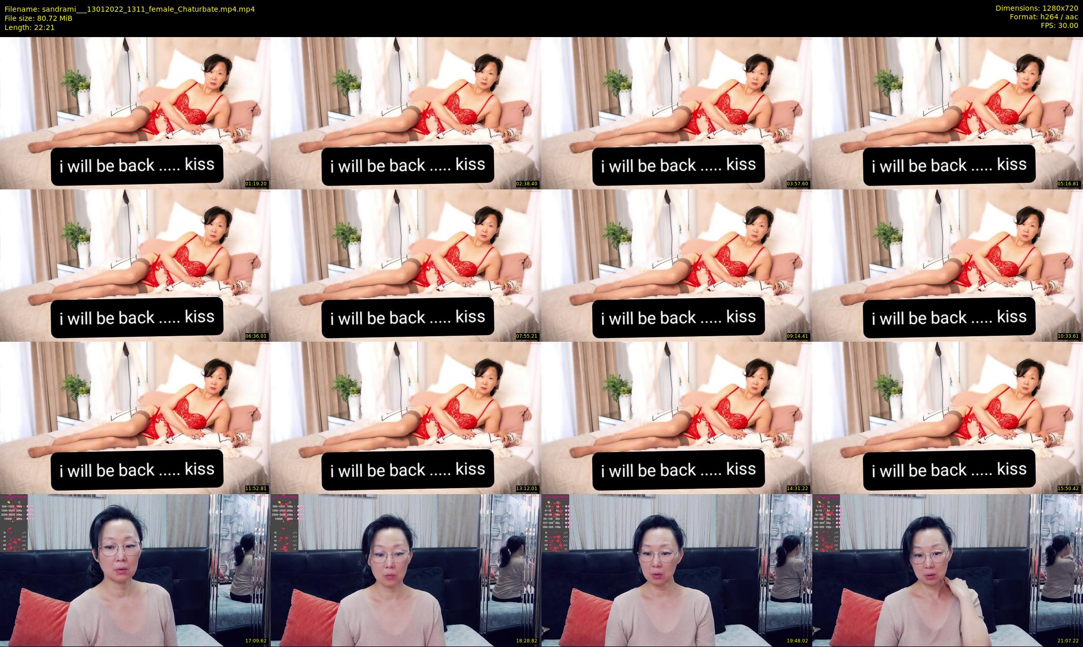sandrami__ — 23 minute Chaturbate female cam show recording, 720p, Jan 13, 2022