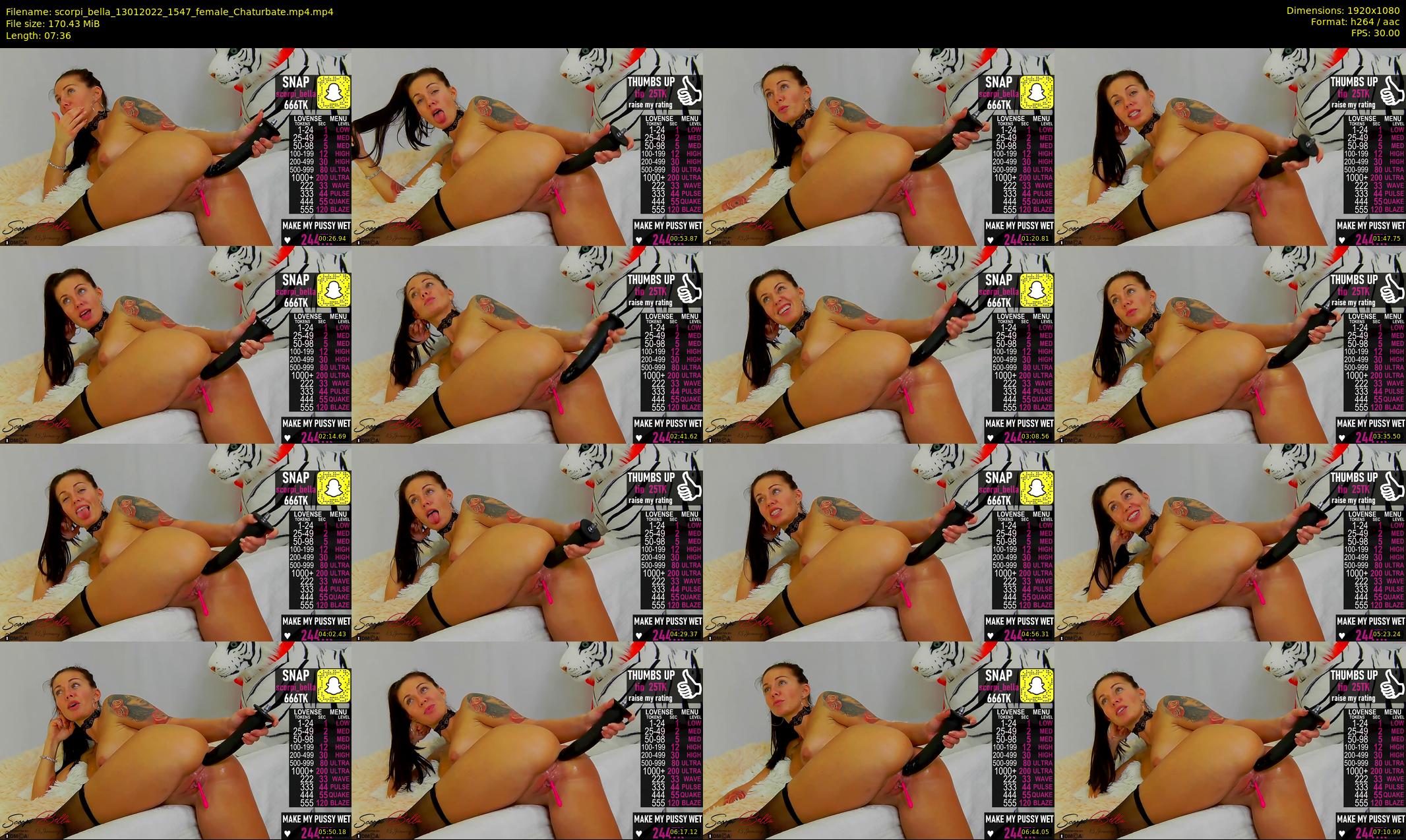 scorpi_bella — 8 minute Chaturbate female cam show recording, 1080p, Jan 13, 2022