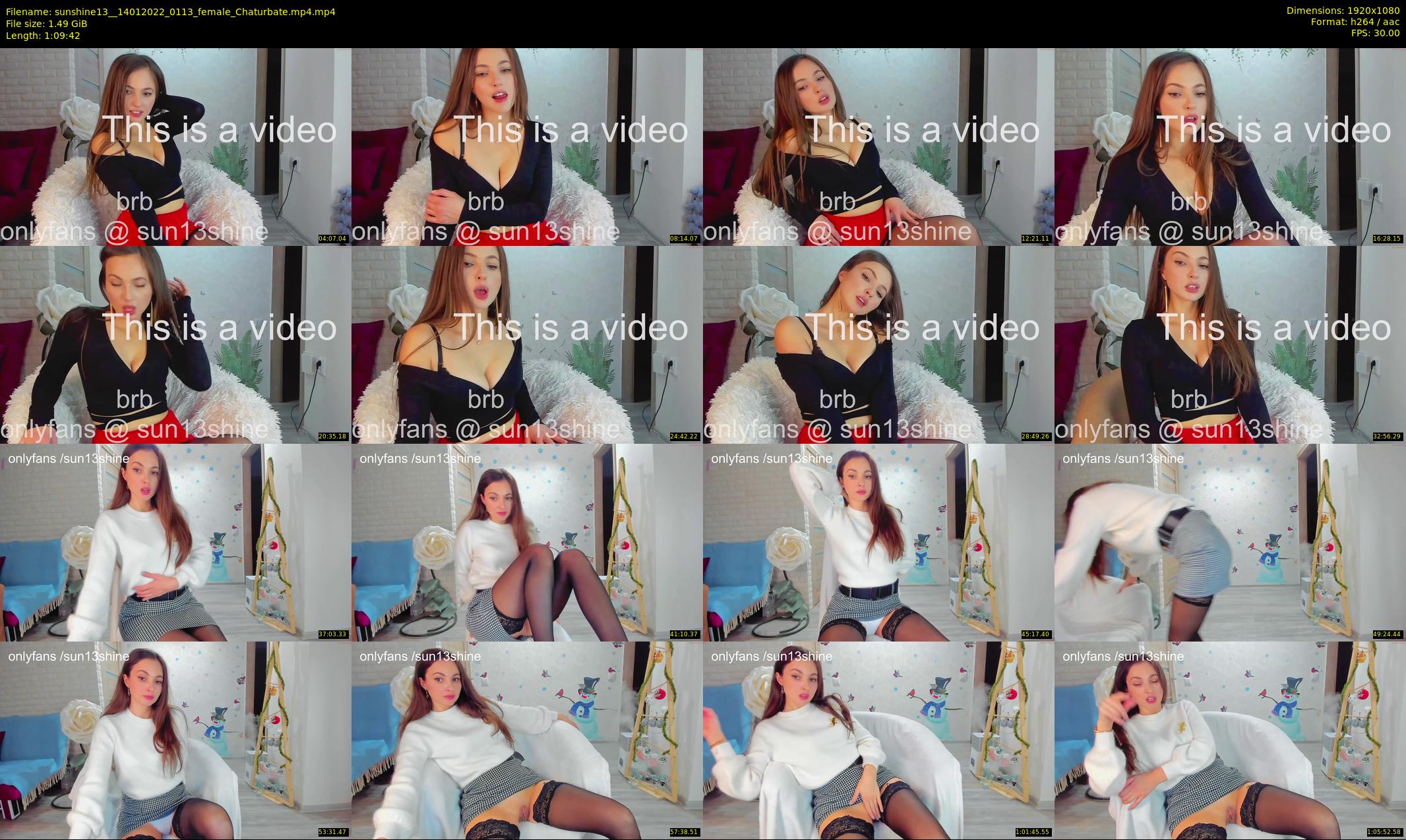 sunshine13_ — 70 minute Chaturbate female cam show recording, 1080p, Jan 14, 2022