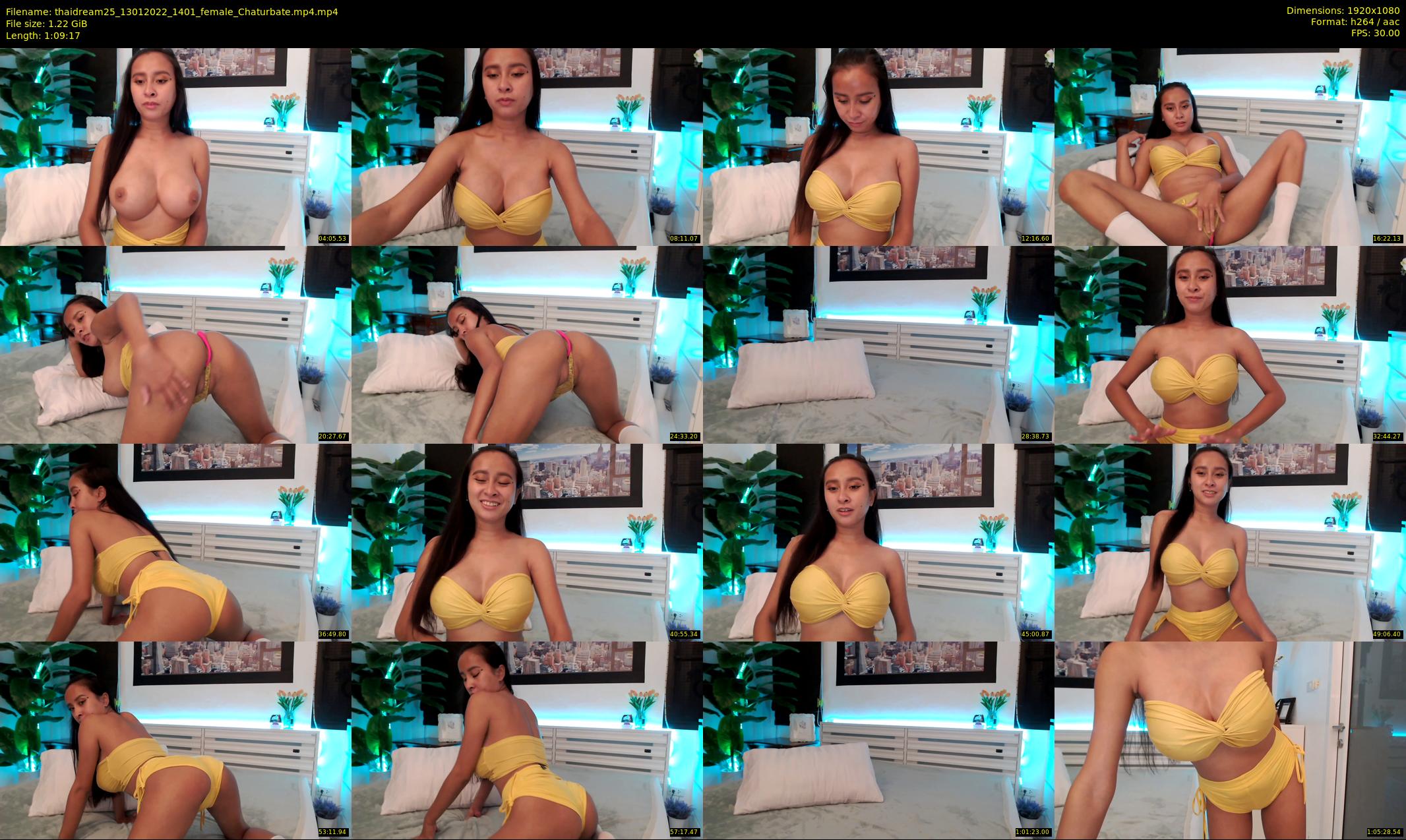 thaidream25 — 70 minute Chaturbate female cam show recording, 1080p, Jan 13, 2022