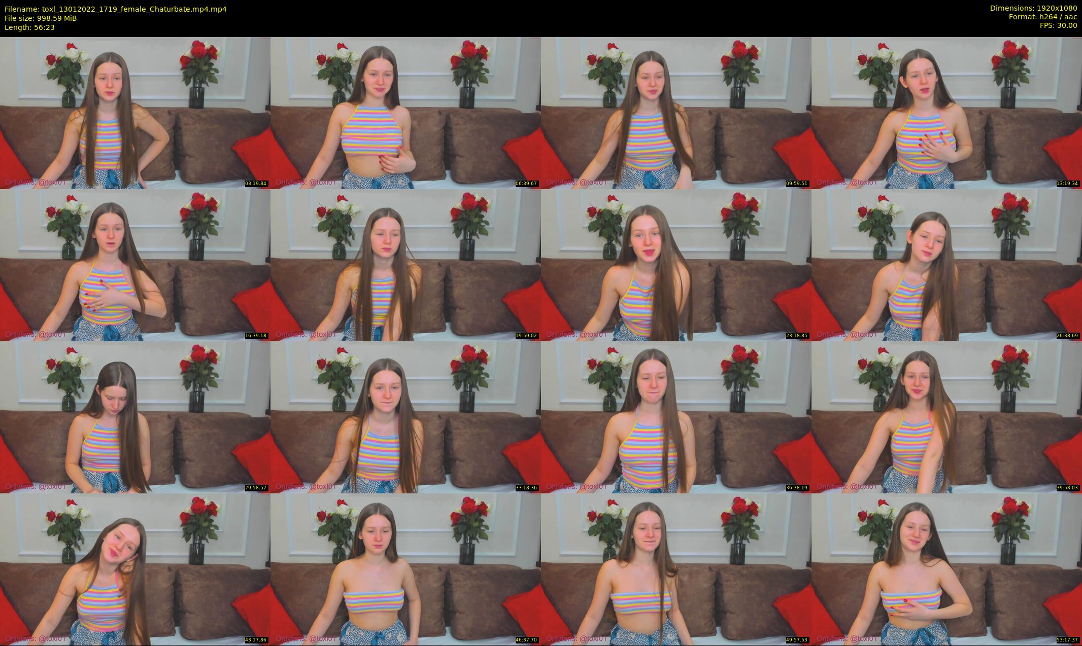 toxl — 57 minute Chaturbate female cam show recording, 1080p, Jan 13, 2022