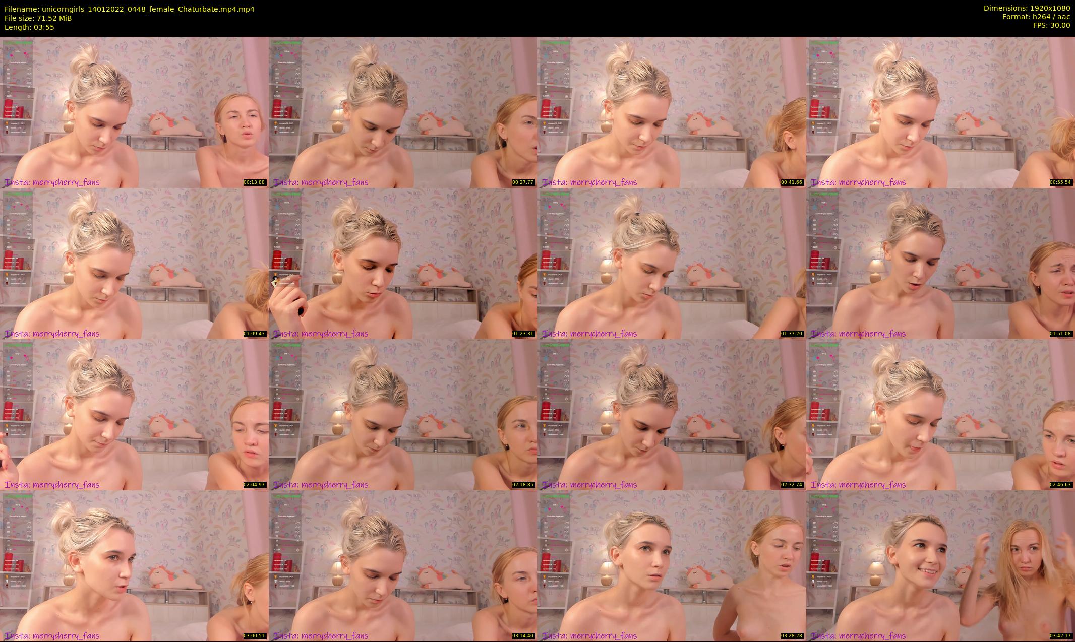 unicorngirls — 4 minute Chaturbate couple cam show recording, 1080p, Jan 14, 2022