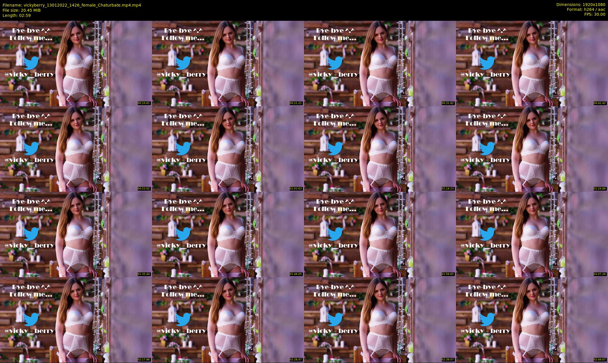 vickyberry — 3 minute Chaturbate female cam show recording, 1080p, Jan 13, 2022