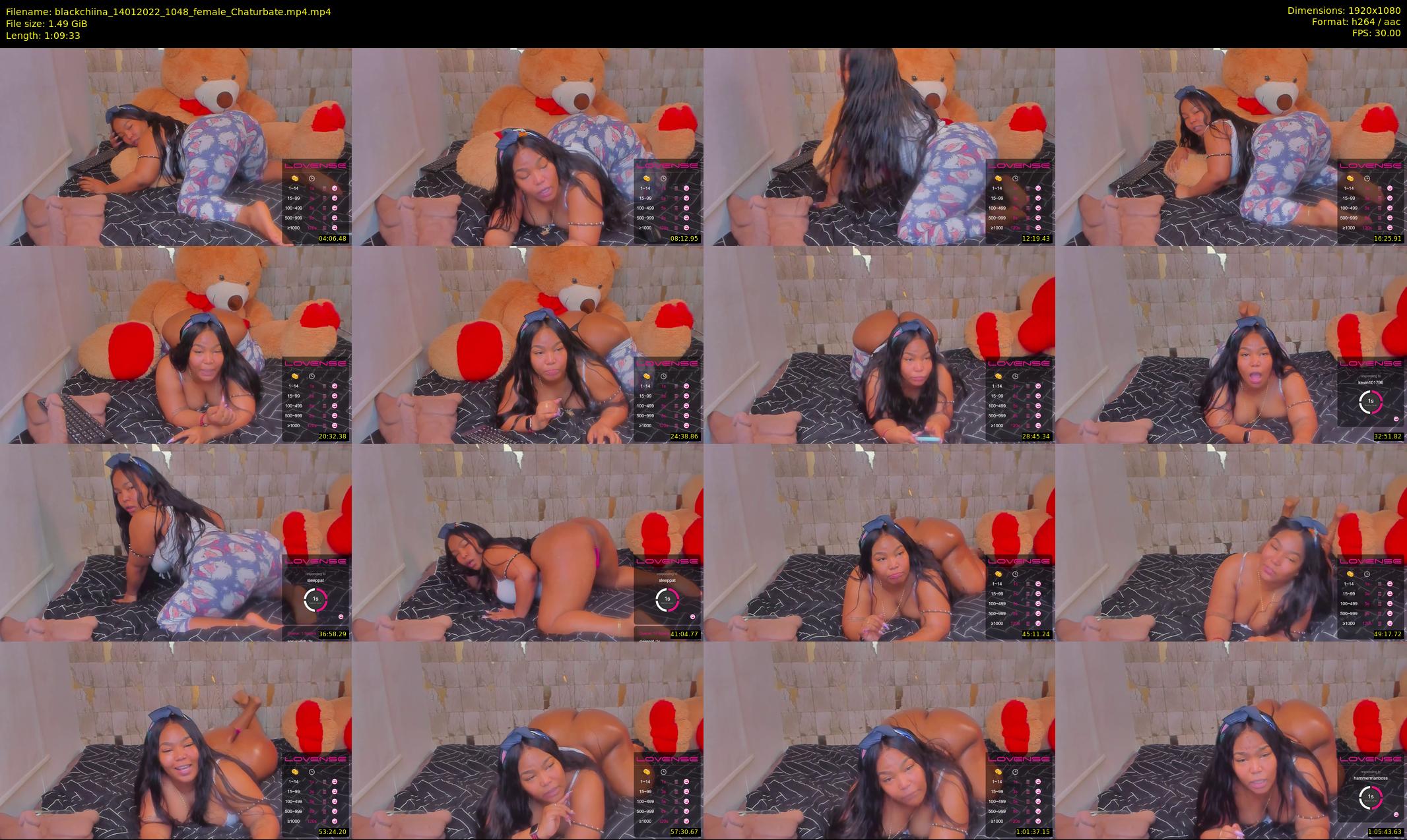 blackchiina — 70 minute Chaturbate female cam show recording, 1080p, Jan 14, 2022