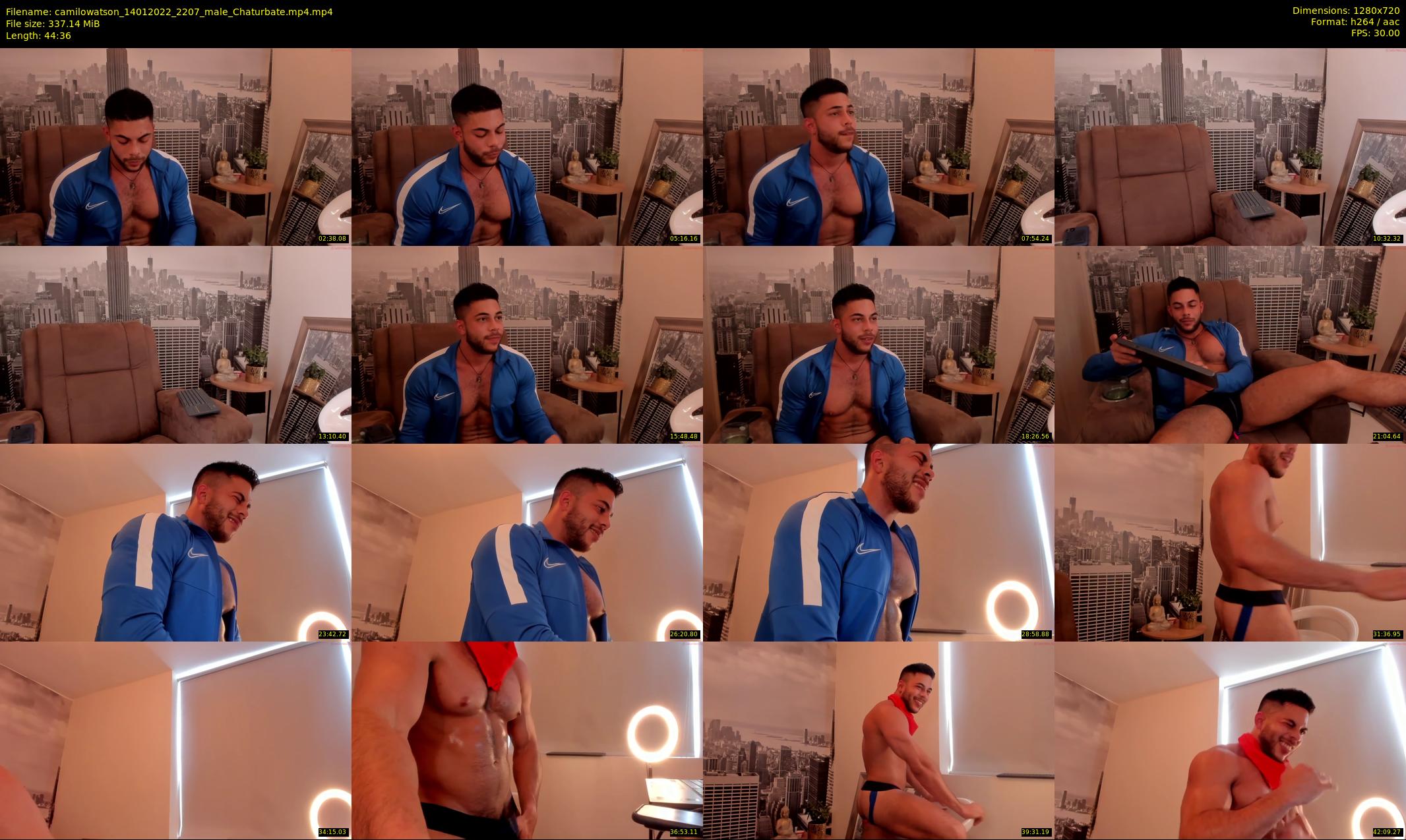 camilowatson — 45 minute Chaturbate male cam show recording, 720p, Jan 14, 2022