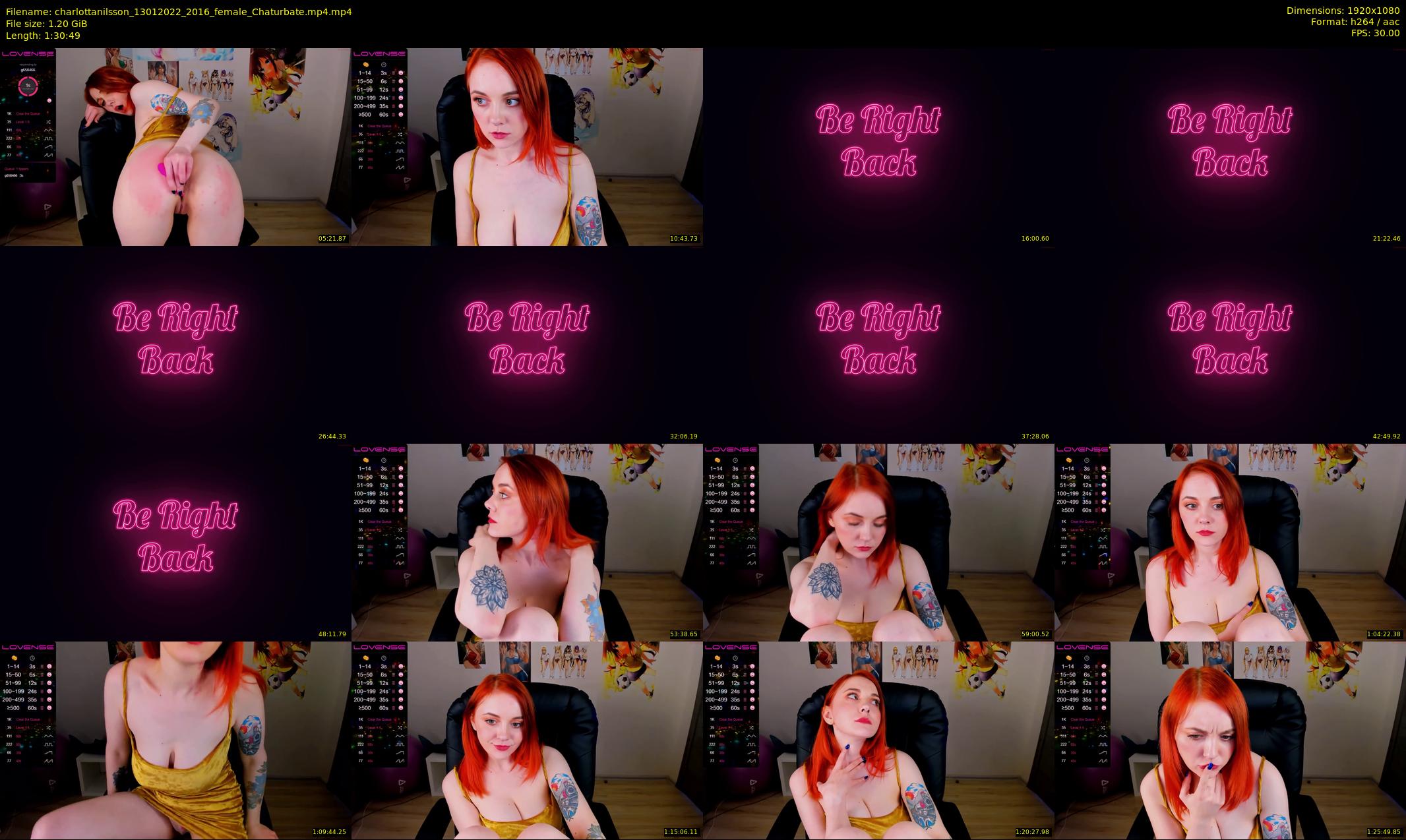charlottanilsson — 91 minute Chaturbate female cam show recording, 1080p, Jan 13, 2022