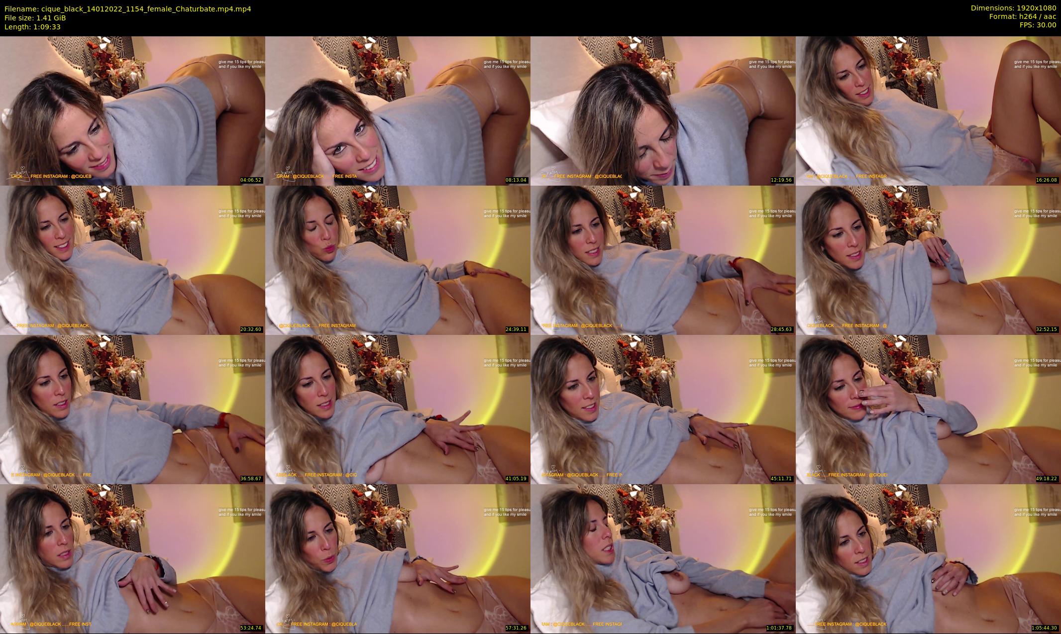 cique_black — 70 minute Chaturbate female cam show recording, 1080p, Jan 14, 2022