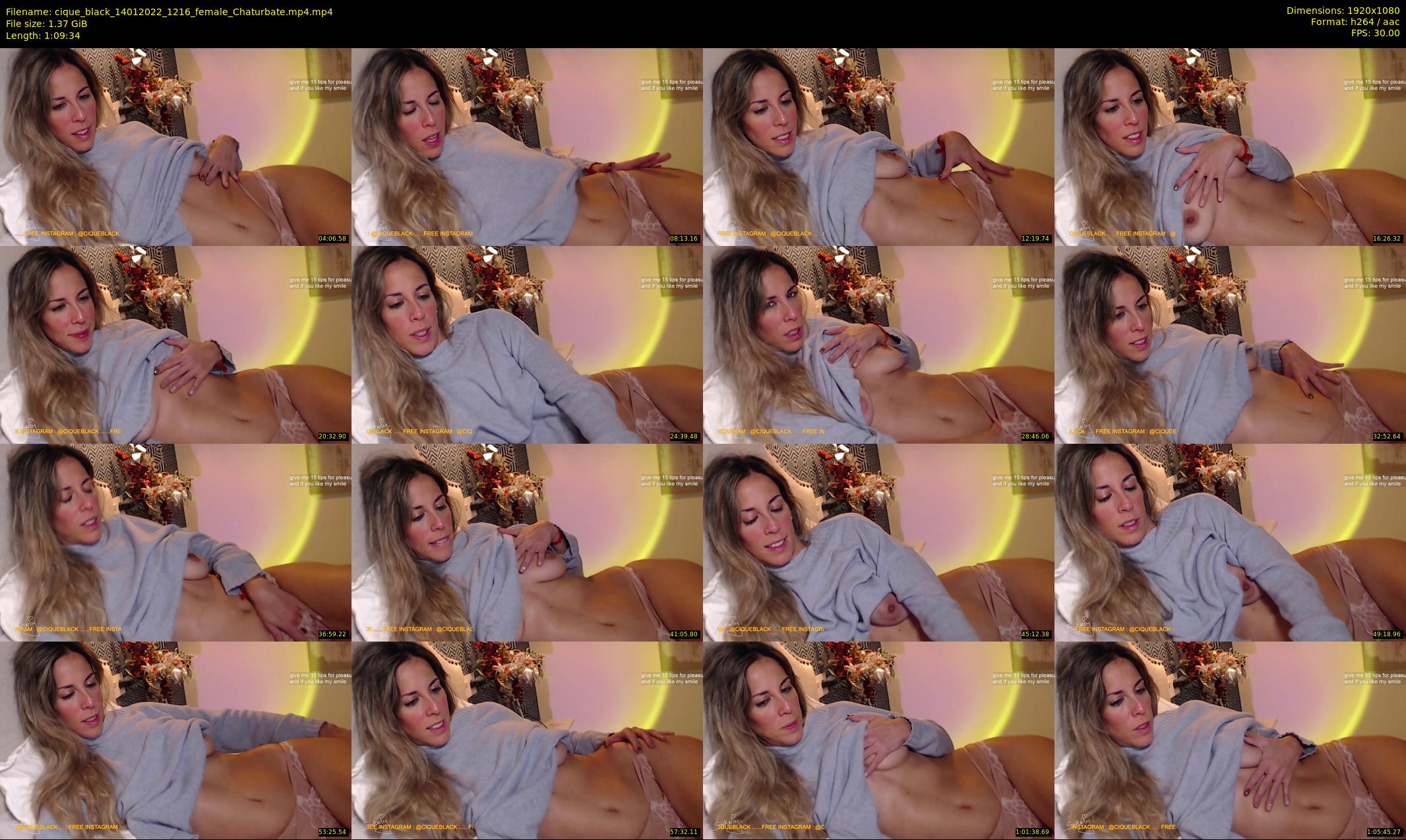 cique_black — 70 minute Chaturbate female cam show recording, 1080p, Jan 14, 2022