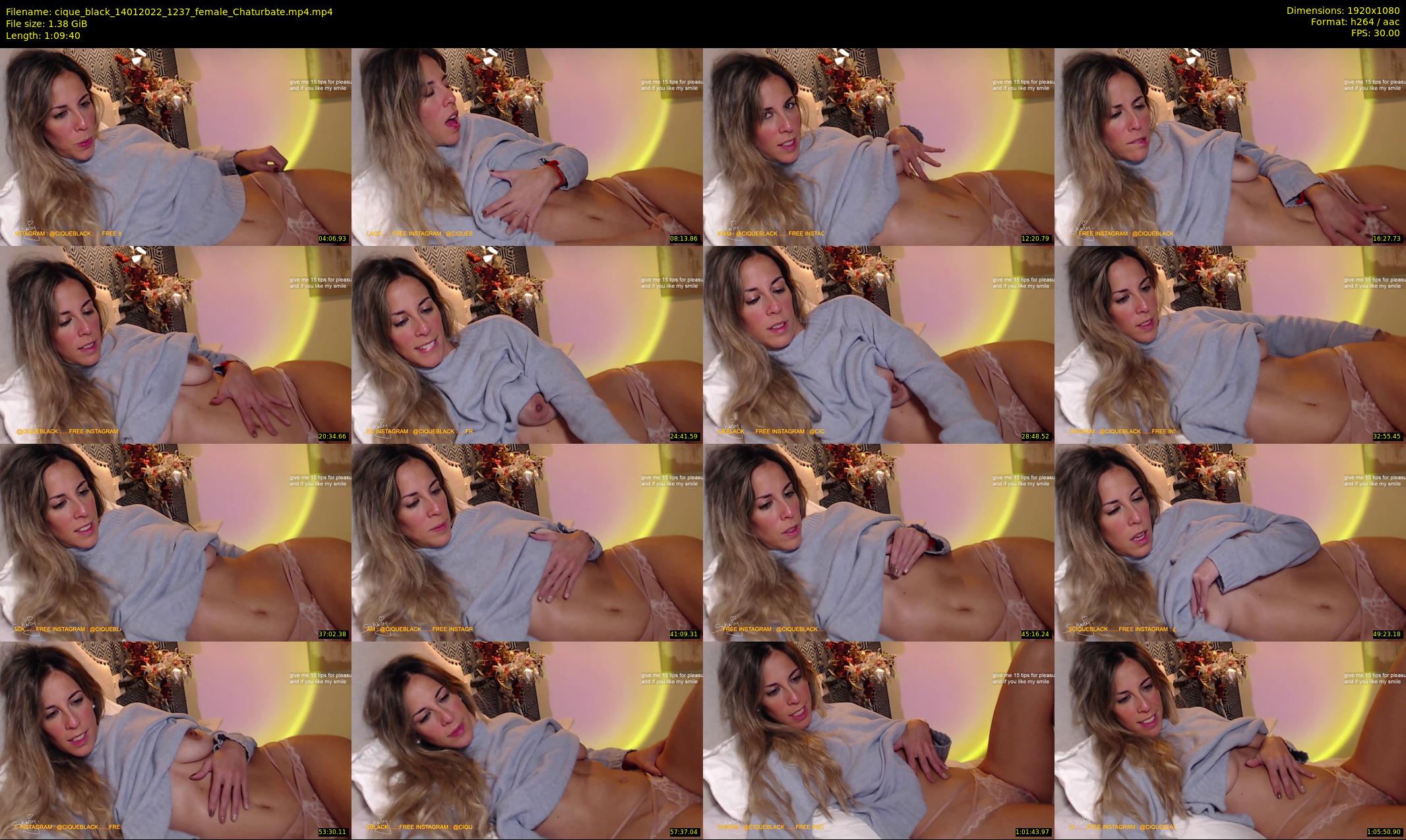 cique_black — 70 minute Chaturbate female cam show recording, 1080p, Jan 14, 2022