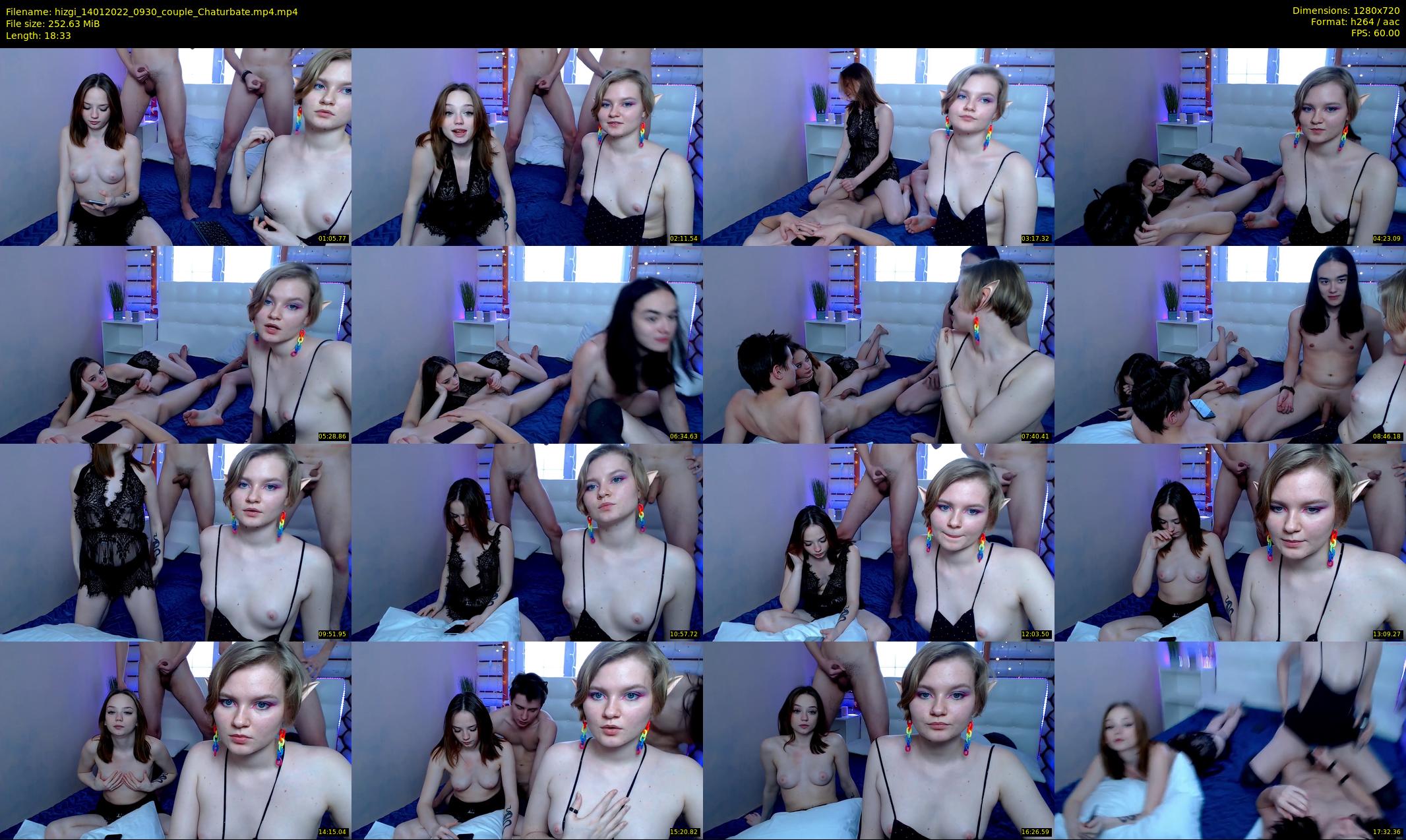hizgi — 19 minute Chaturbate couple cam show recording, 720p, Jan 14, 2022