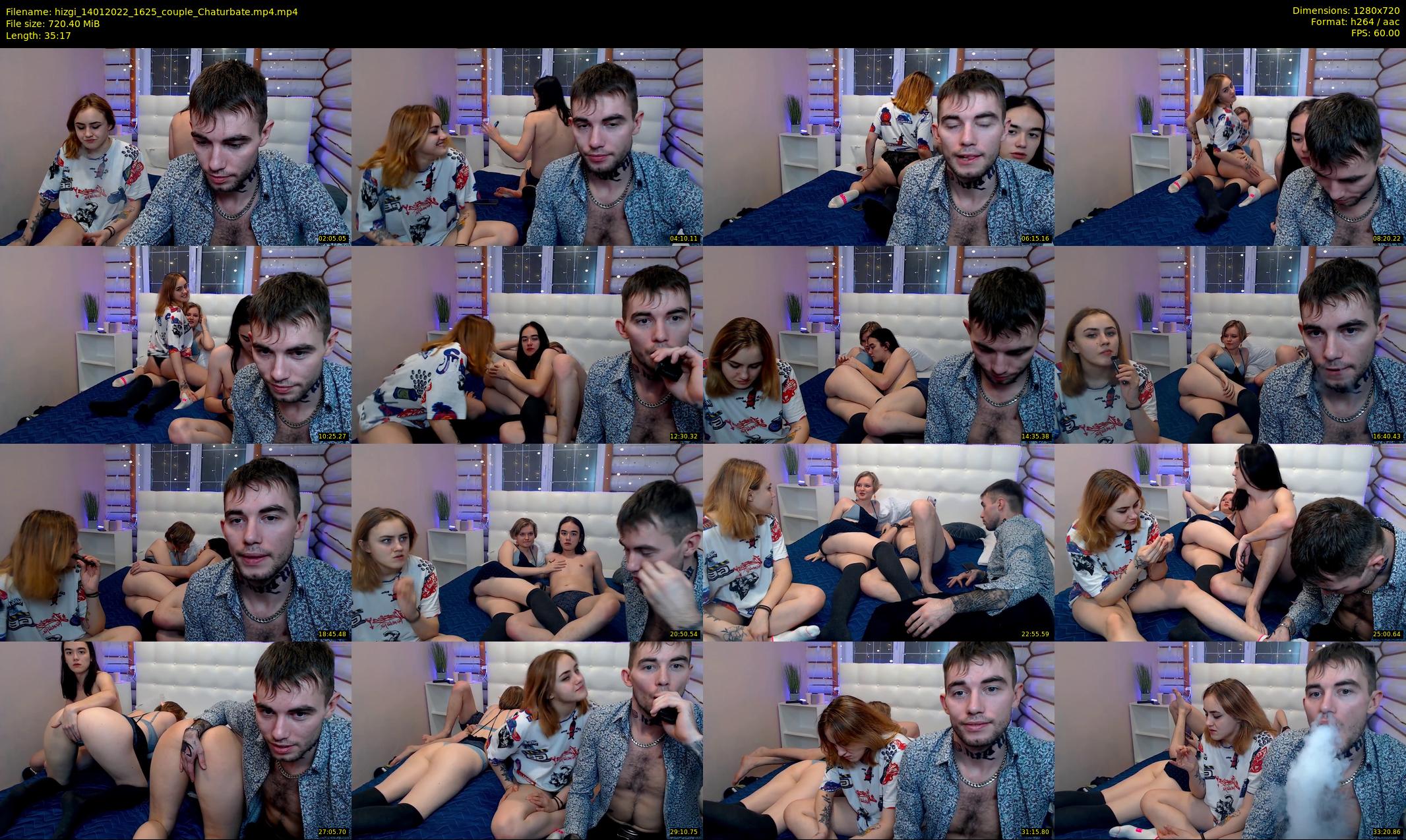 hizgi — 36 minute Chaturbate couple cam show recording, 720p, Jan 14, 2022