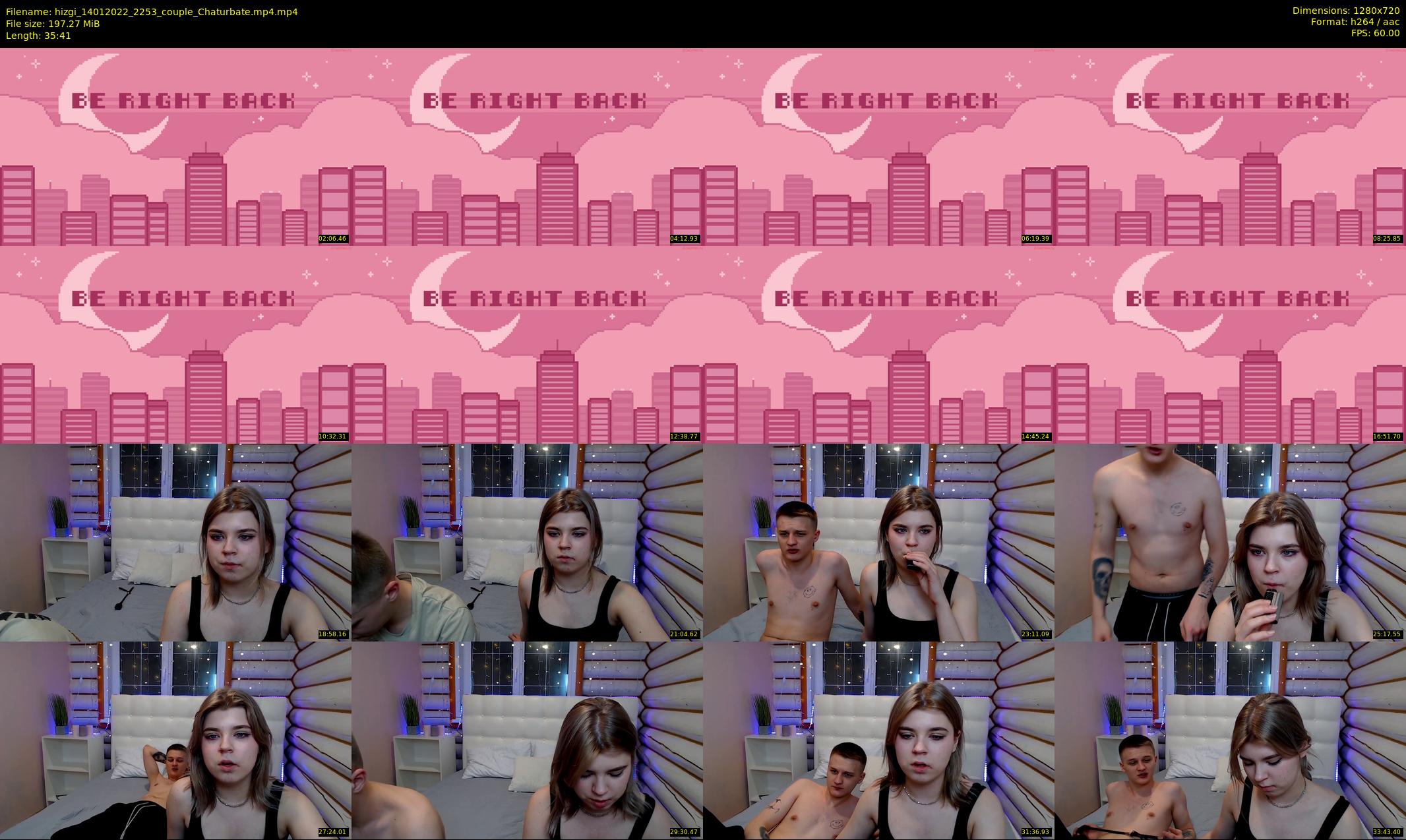 hizgi — 36 minute Chaturbate couple cam show recording, 720p, Jan 14, 2022