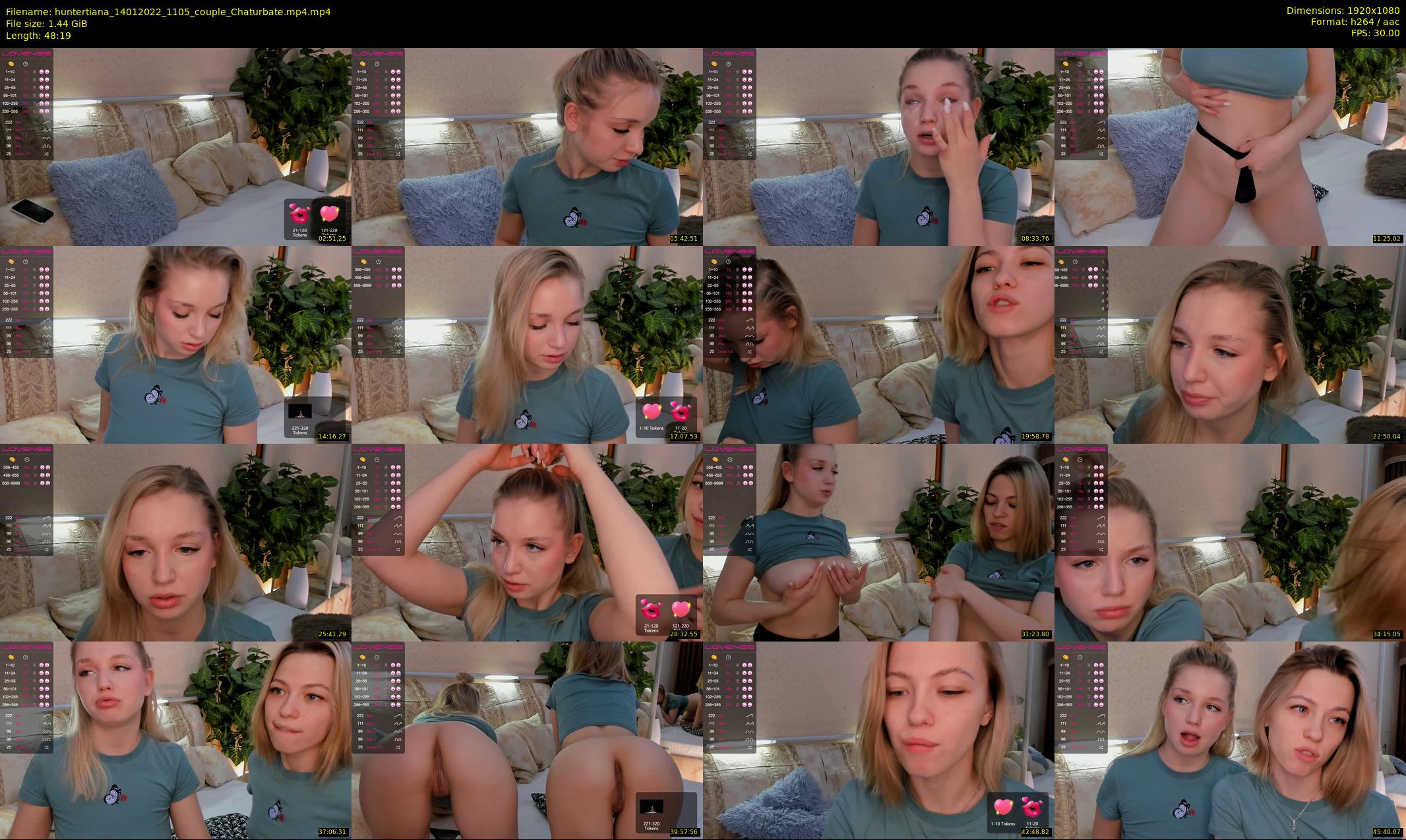 huntertiana — 49 minute Chaturbate female cam show recording, 1080p, Jan 14, 2022