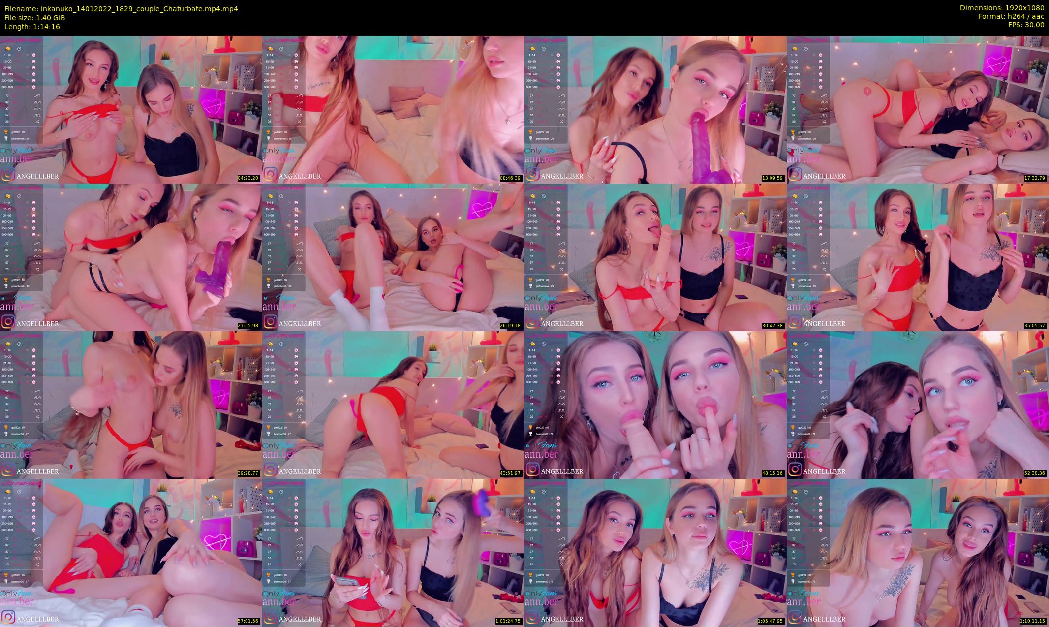 inkanuko — 75 minute Chaturbate couple cam show recording, 1080p, Jan 14, 2022