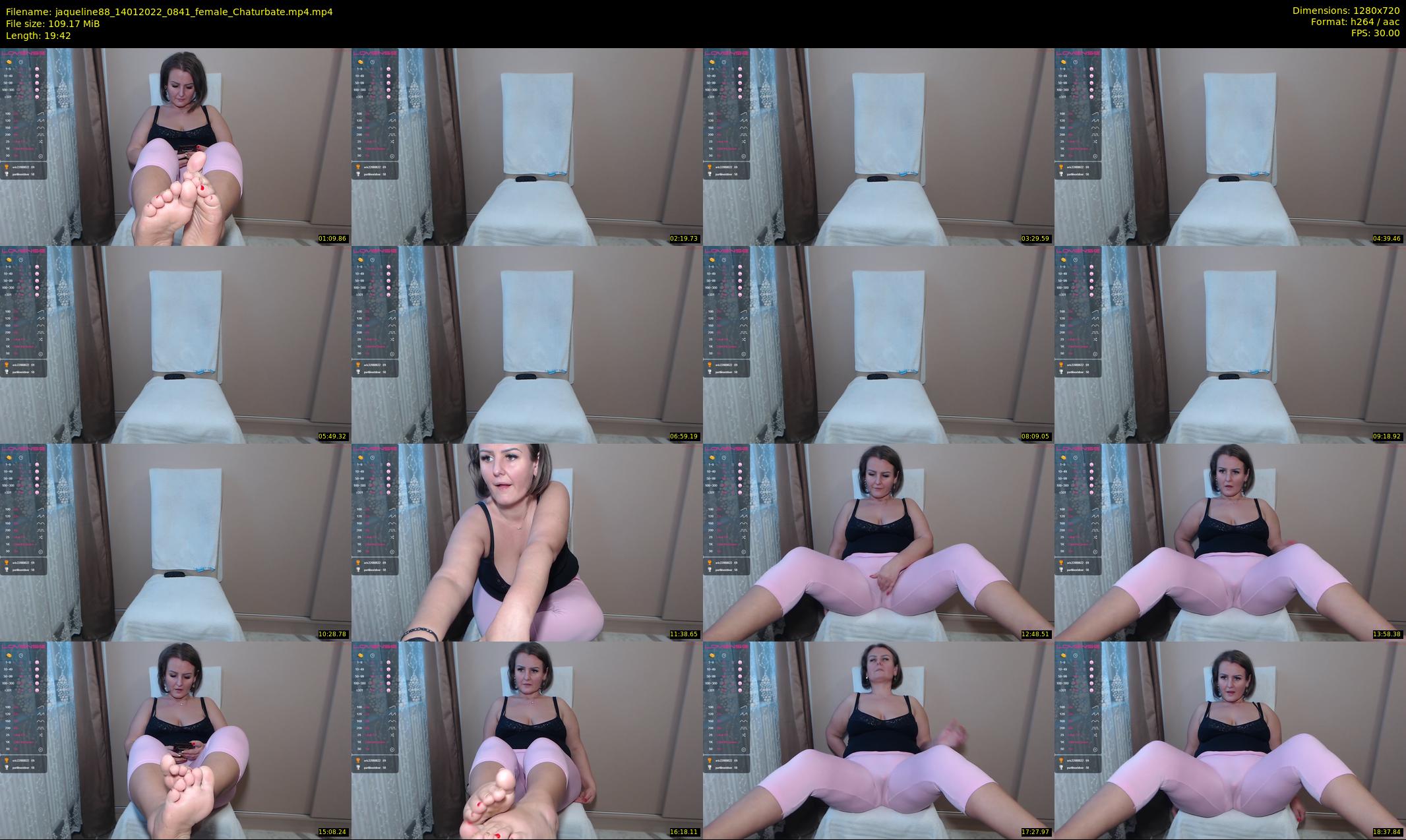 jaqueline88 — 20 minute Chaturbate female cam show recording, 720p, Jan 14, 2022