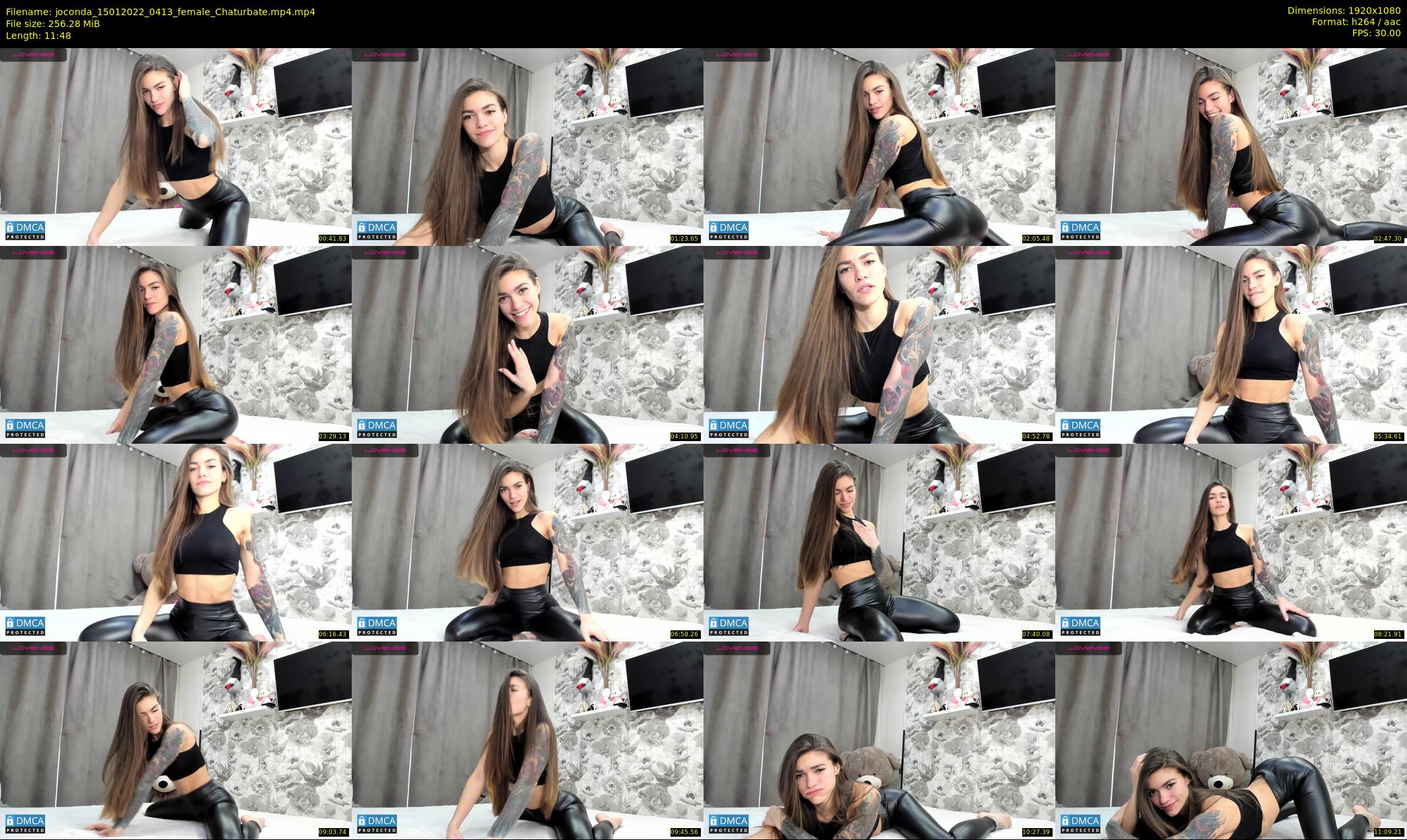 joconda — 12 minute Chaturbate female cam show recording, 1080p, Jan 15, 2022