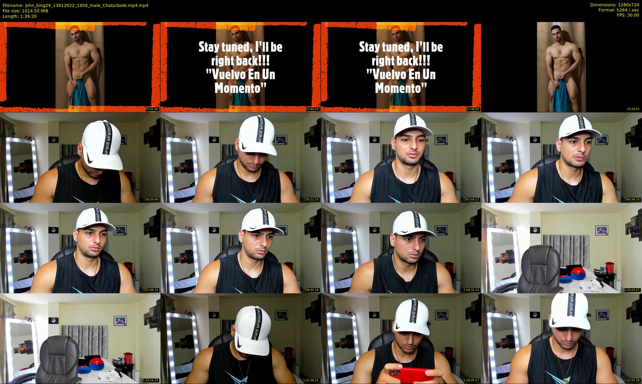 john_king29 — 100 minute Chaturbate male cam show recording, 720p, Jan 13, 2022