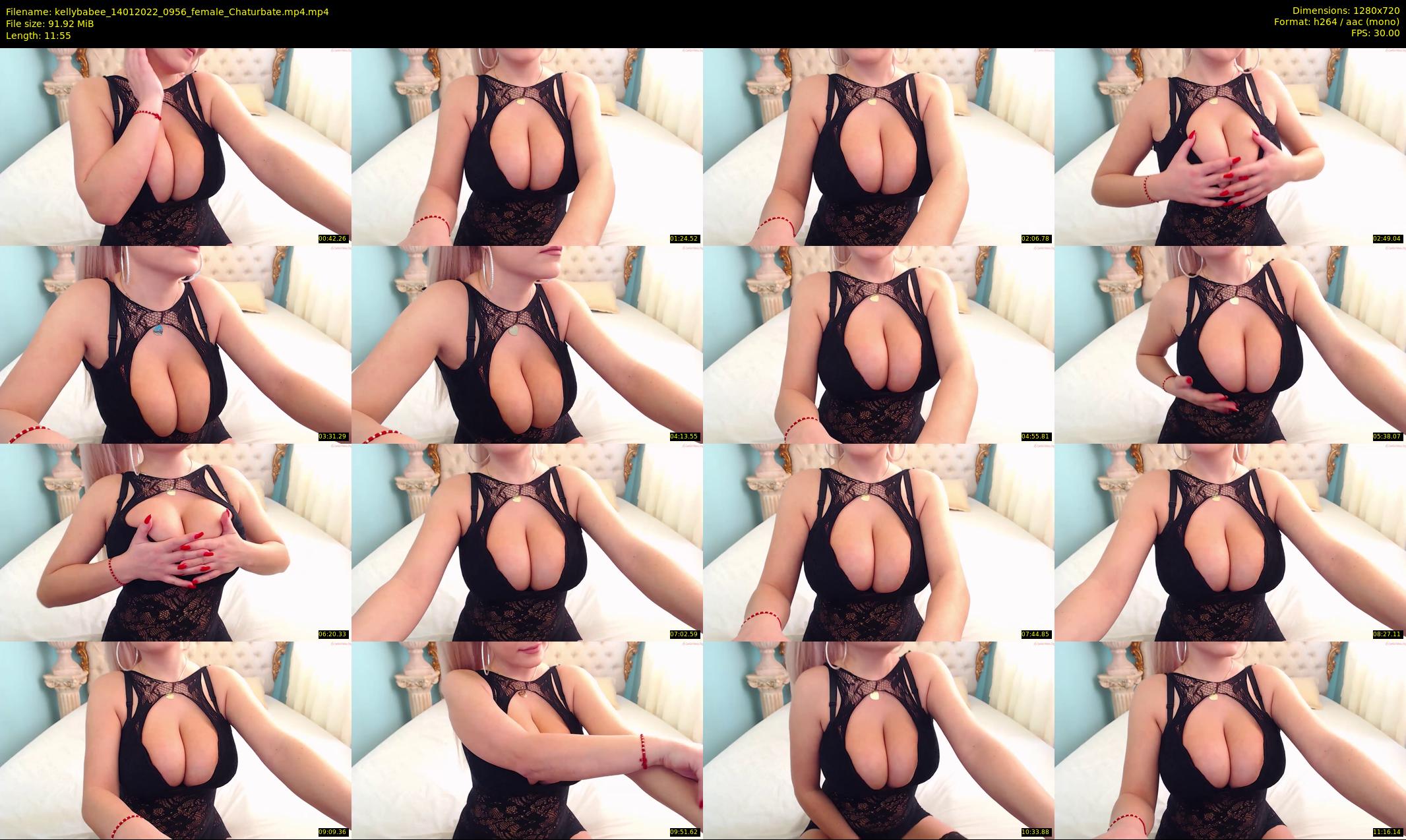 kellybabee — 12 minute Chaturbate female cam show recording, 720p, Jan 14, 2022