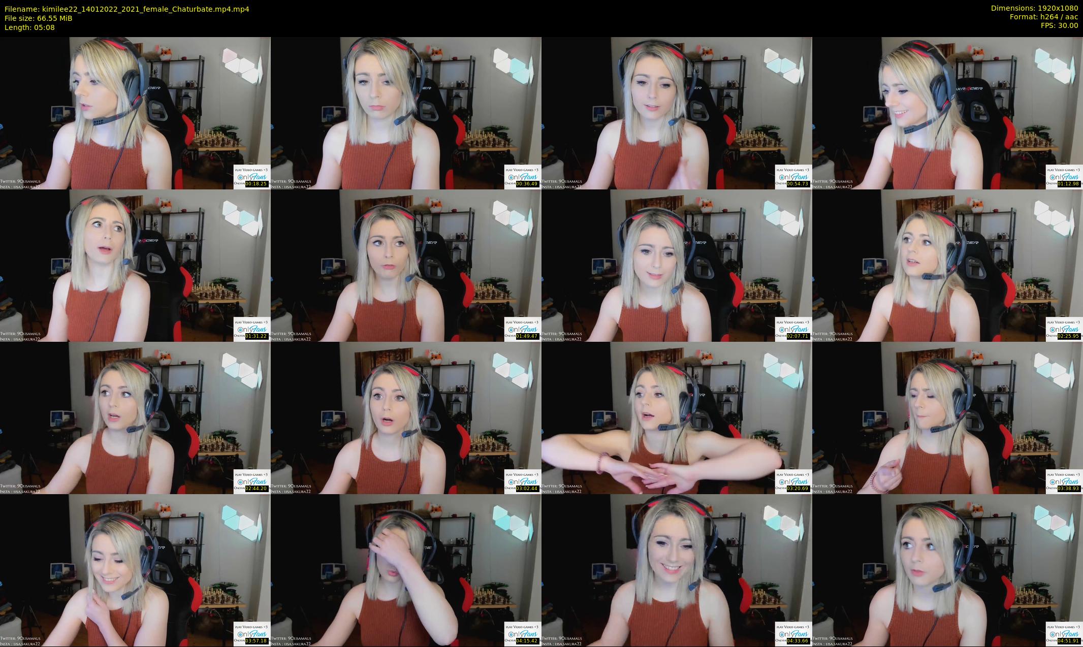 kimilee22 — 6 minute Chaturbate female cam show recording, 1080p, Jan 14, 2022