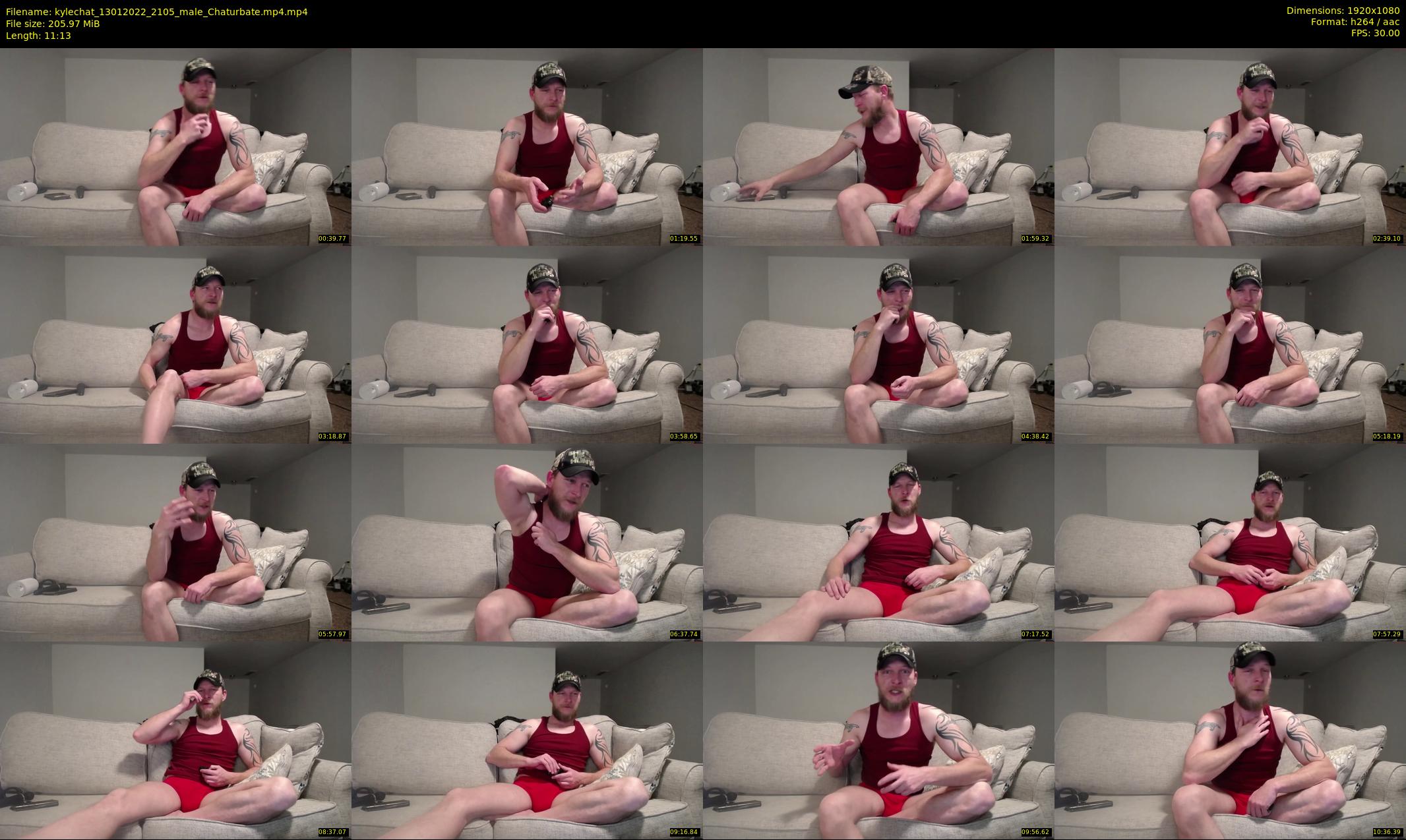 kylechat — 12 minute Chaturbate male cam show recording, 1080p, Jan 13, 2022