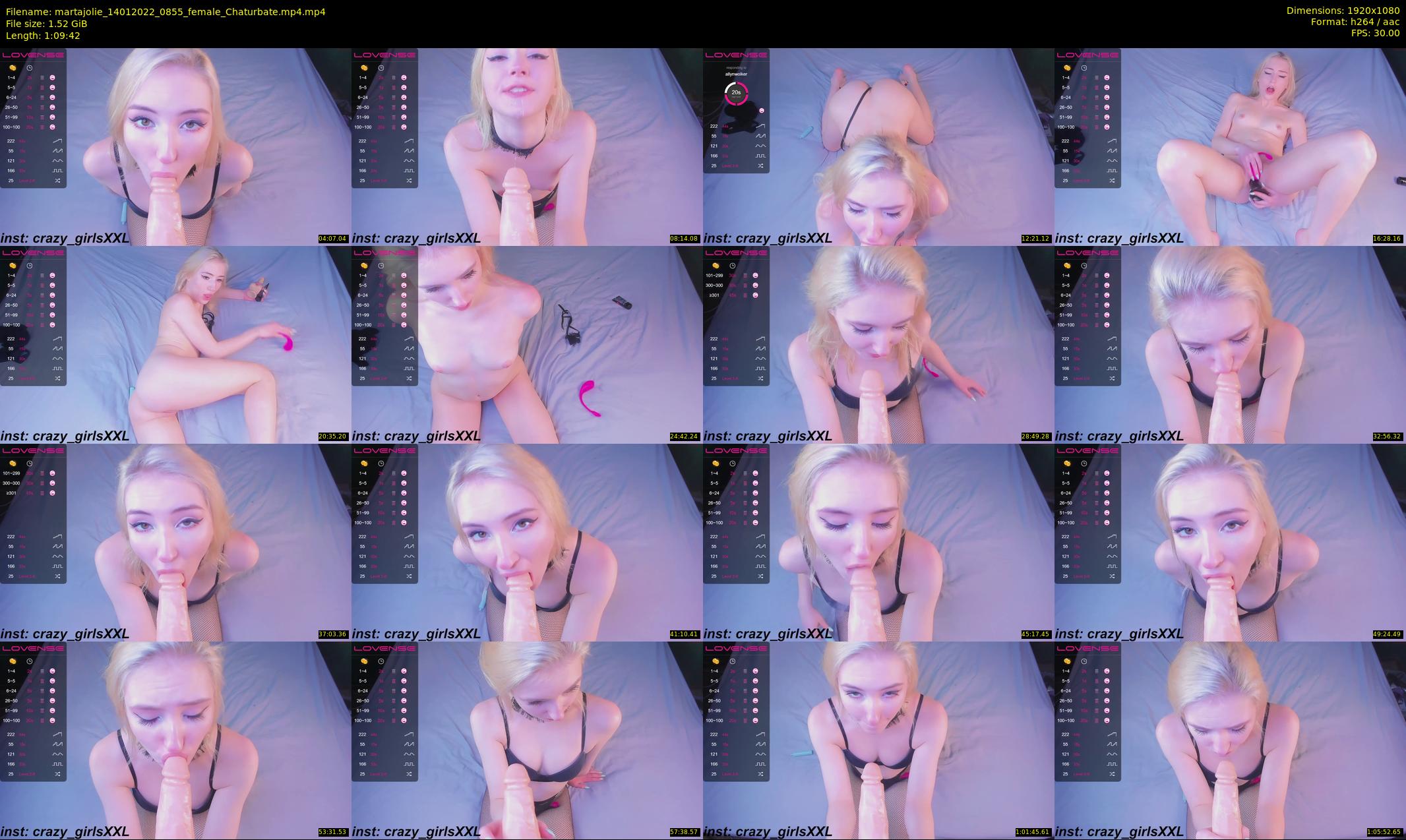 martajolie — 70 minute Chaturbate female cam show recording, 1080p, Jan 14, 2022