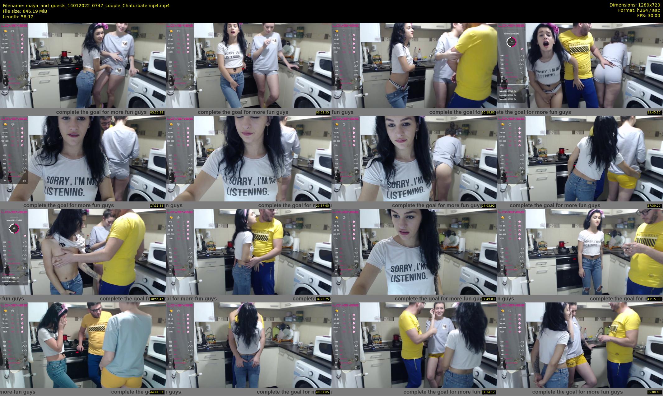 maya_and_guests — 59 minute Chaturbate couple cam show recording, 720p, Jan 14, 2022