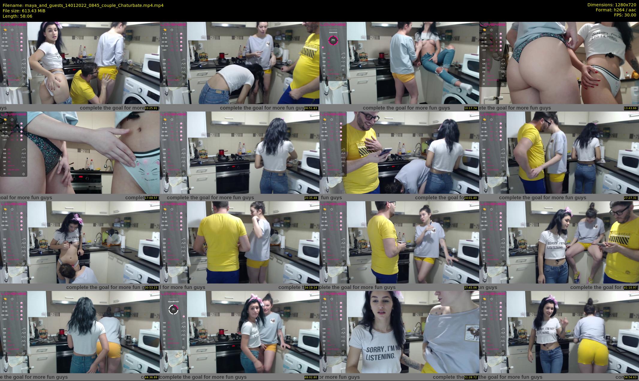 maya_and_guests — 59 minute Chaturbate couple cam show recording, 720p, Jan 14, 2022