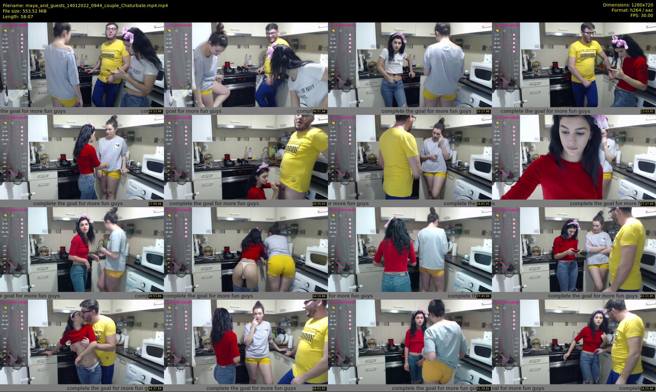 maya_and_guests — 59 minute Chaturbate couple cam show recording, 720p, Jan 14, 2022