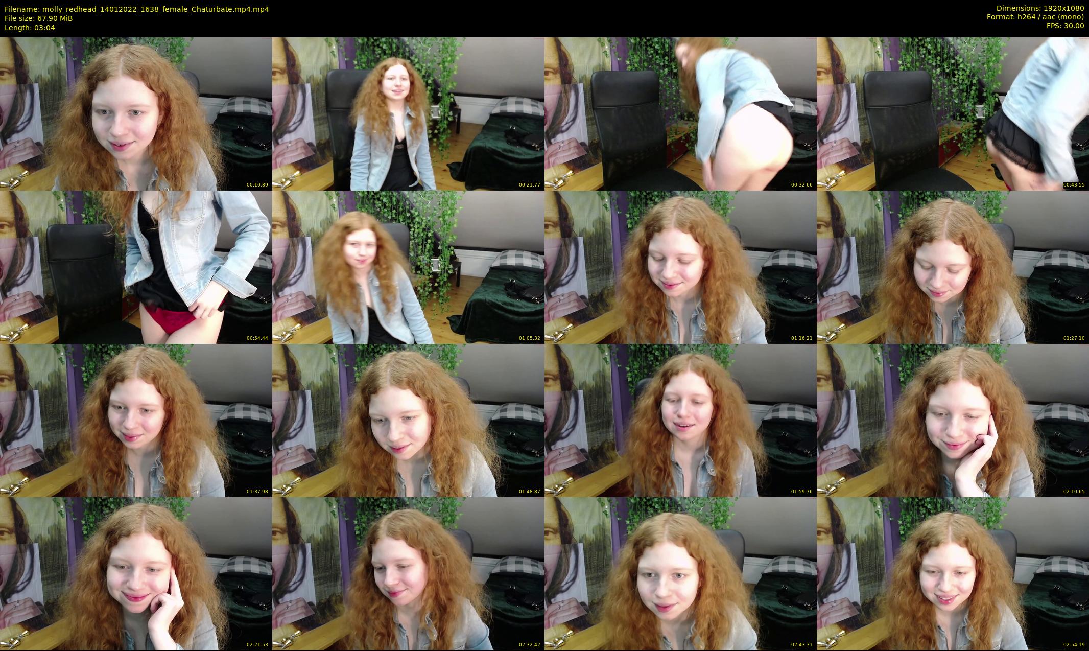 molly_redhead — 4 minute Chaturbate female cam show recording, 1080p, Jan 14, 2022