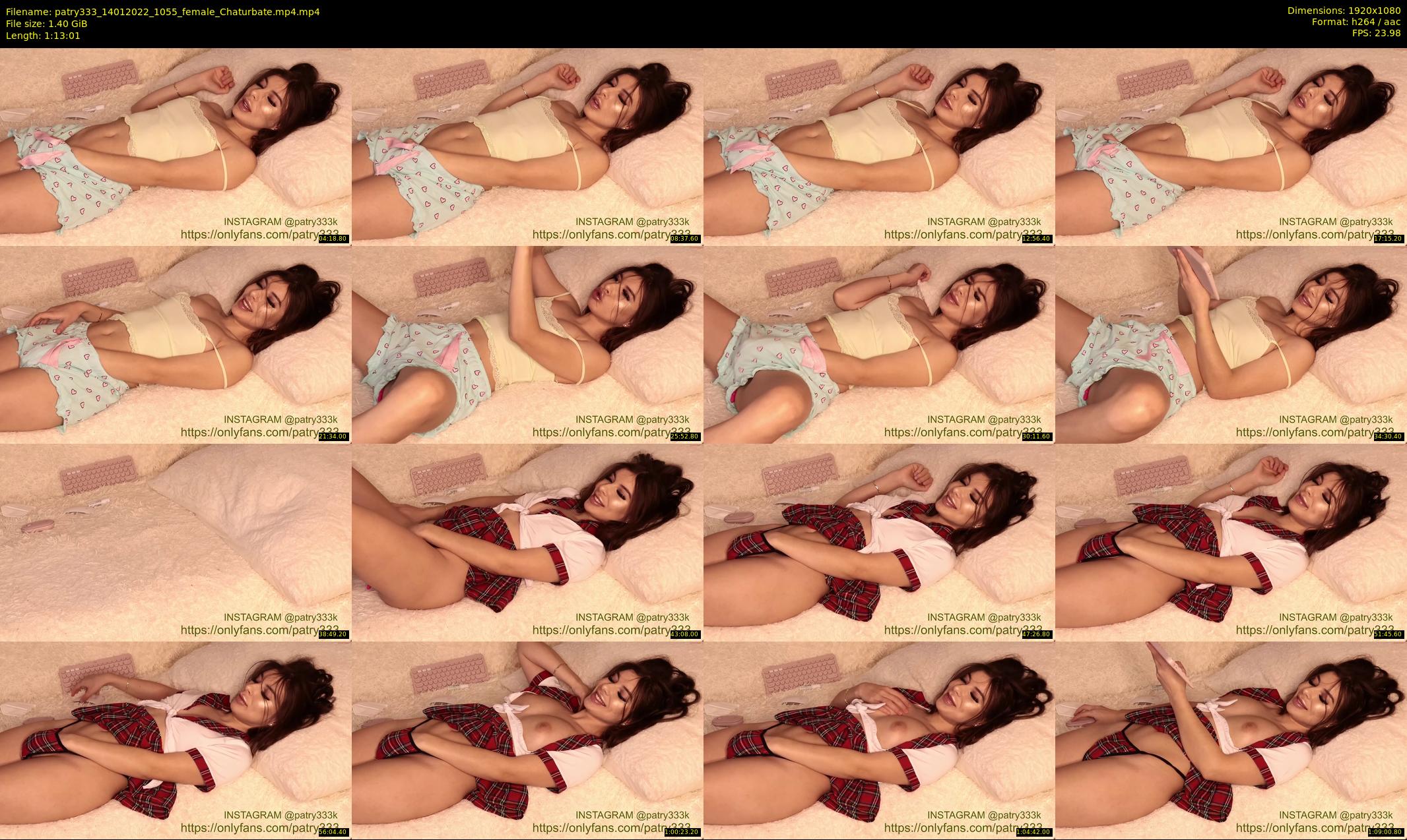 patry333 — 74 minute Chaturbate female cam show recording, 1080p, Jan 14, 2022
